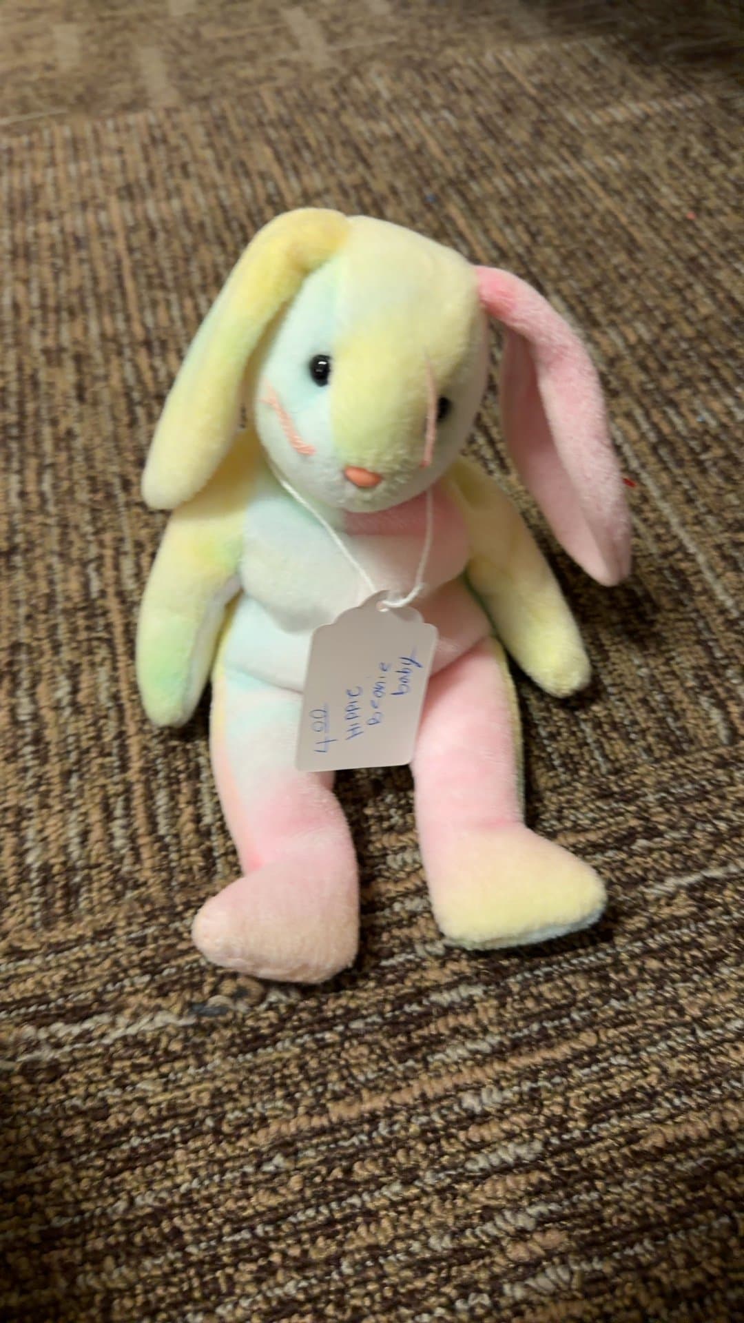 Hippie Beanie Baby Bunny - Image 1
