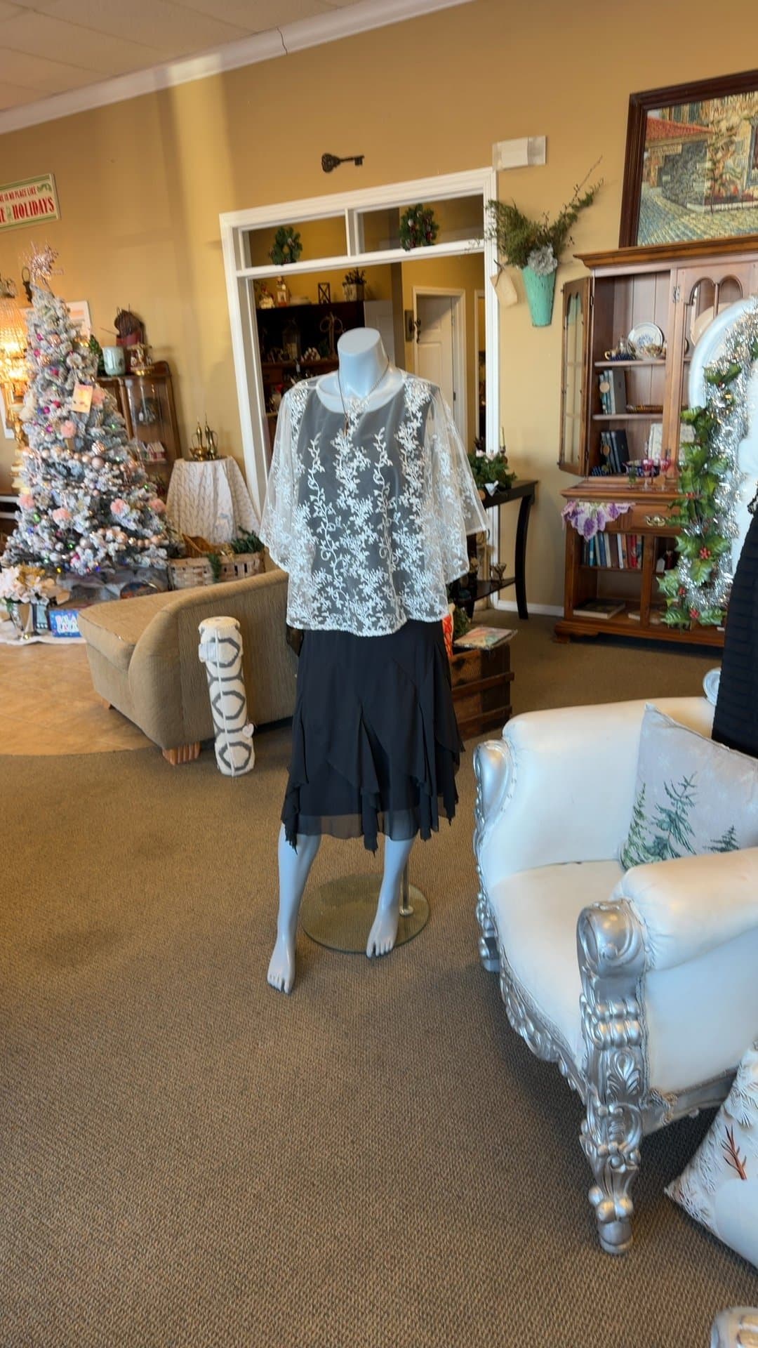 Jessica Howard Lace Overlay Dress - Image 1