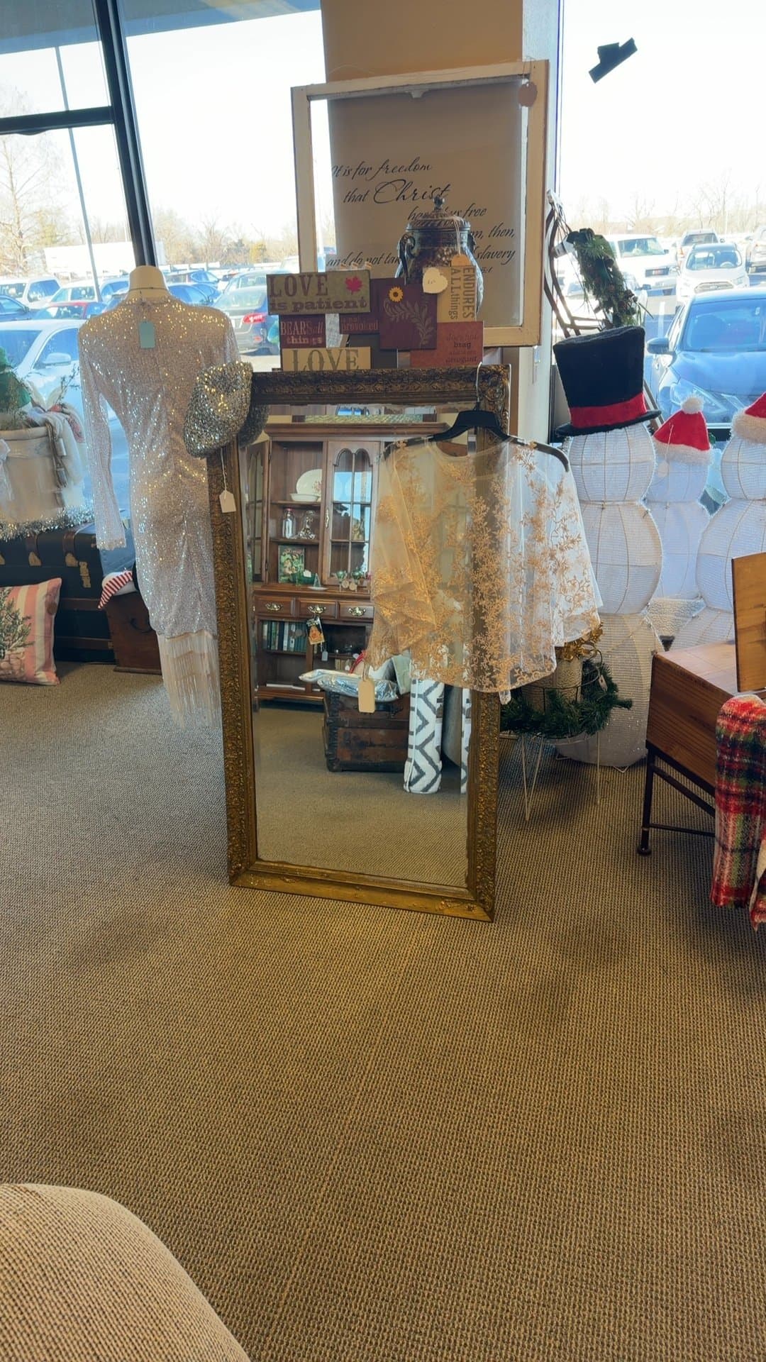 Vintage Ornate Framed Mirror