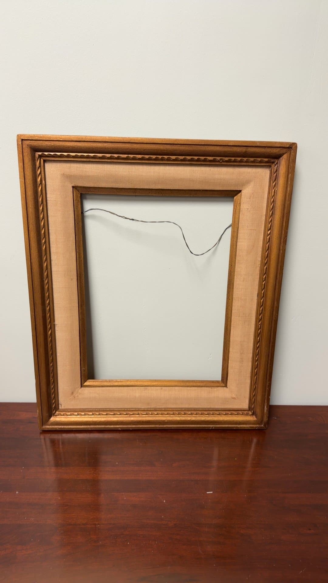 Vintage Wooden Picture Frame - Image 1