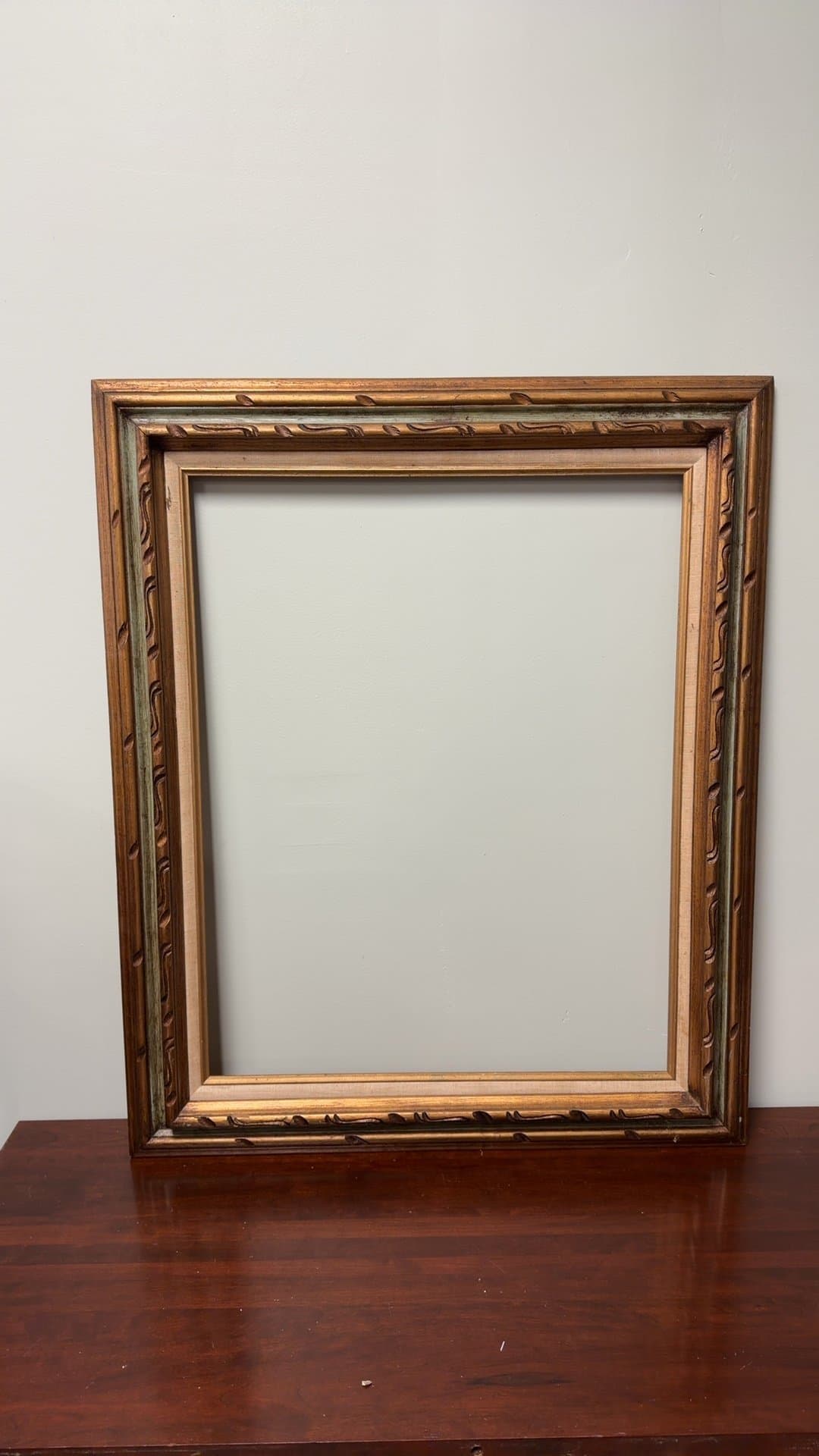 Vintage Wooden Picture Frame - Image 1
