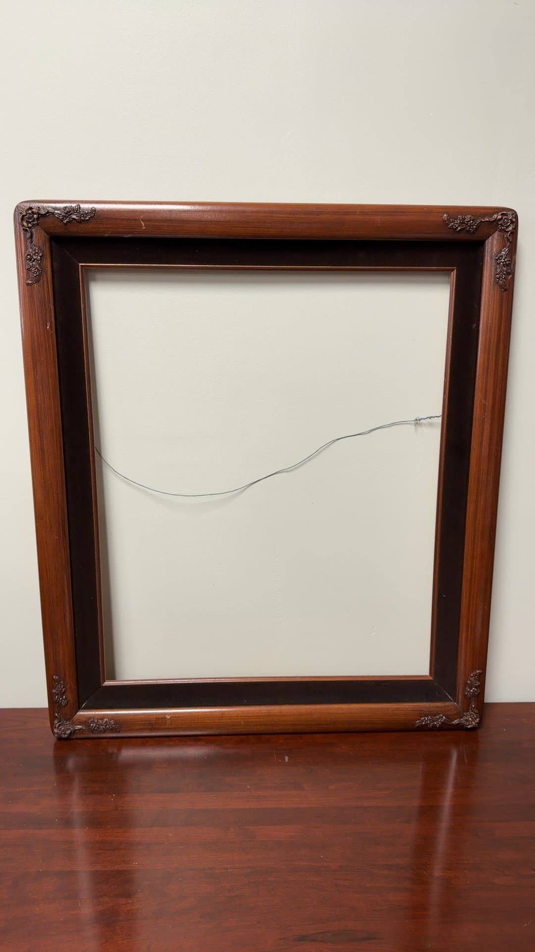 Vintage Wooden Picture Frame - Image 1