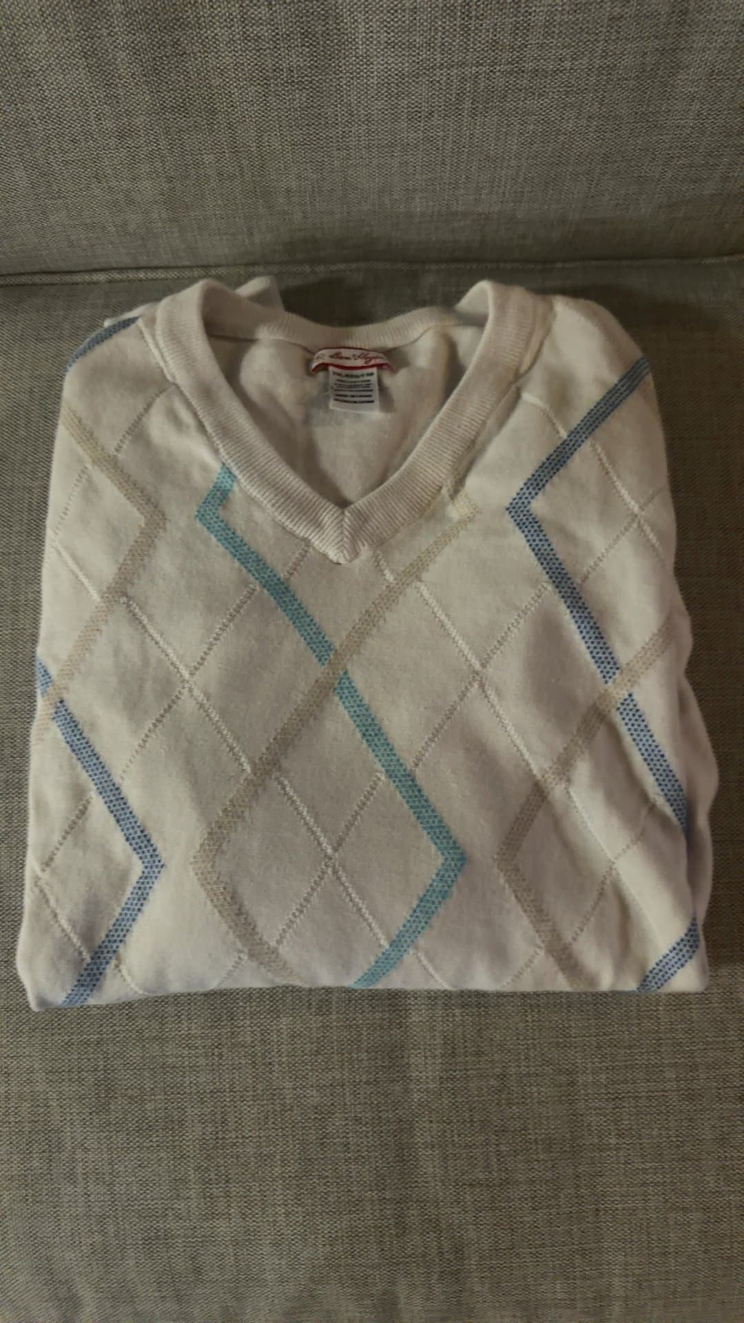 Ben Hogan Men's Argyle V-Neck Sweater Size XXL - Image 1