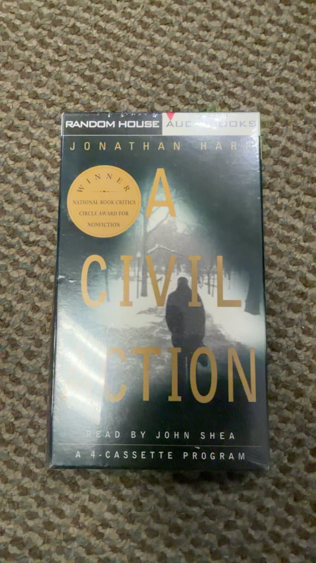 A Civil Action by Jonathan Harr 4-Cassette Tape Audiobook - Image 1