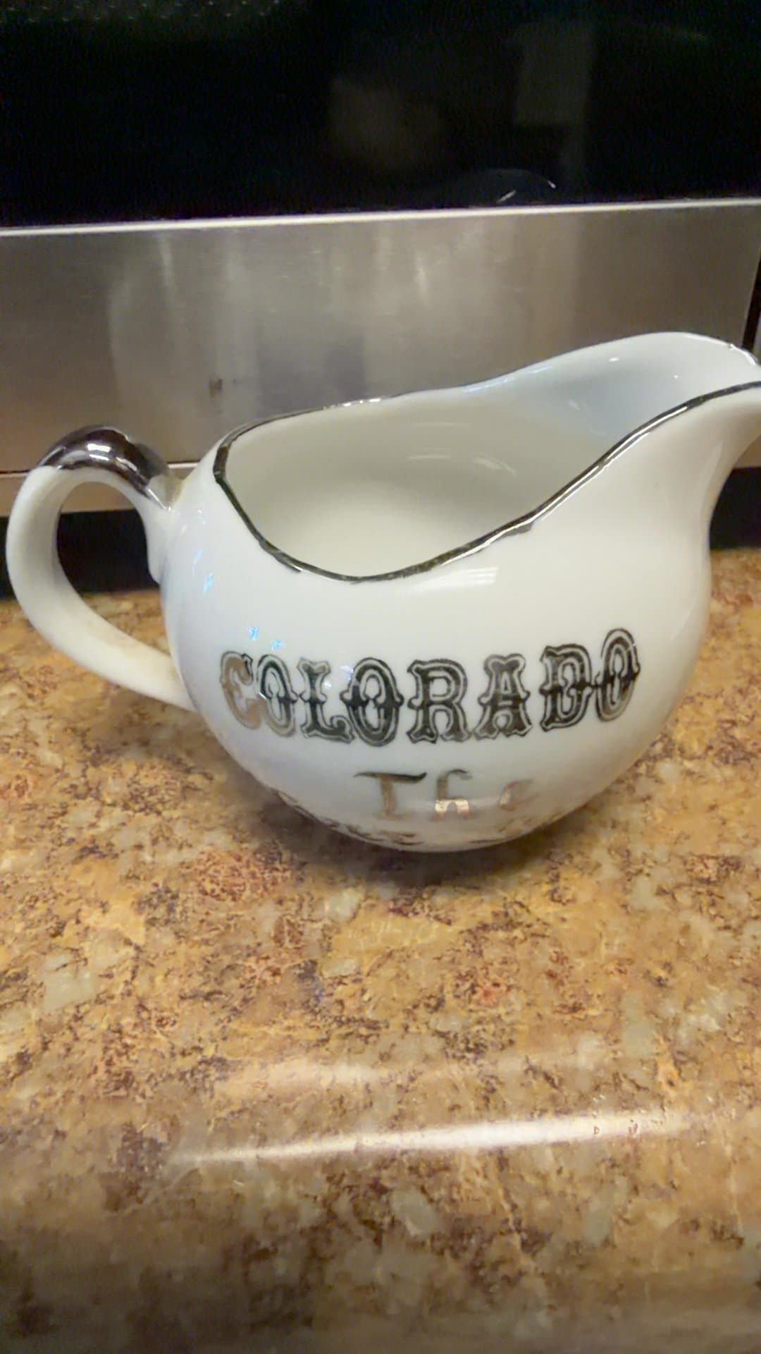 Vintage Colorado Souvenir Ceramic Creamer Pitcher - Image 1