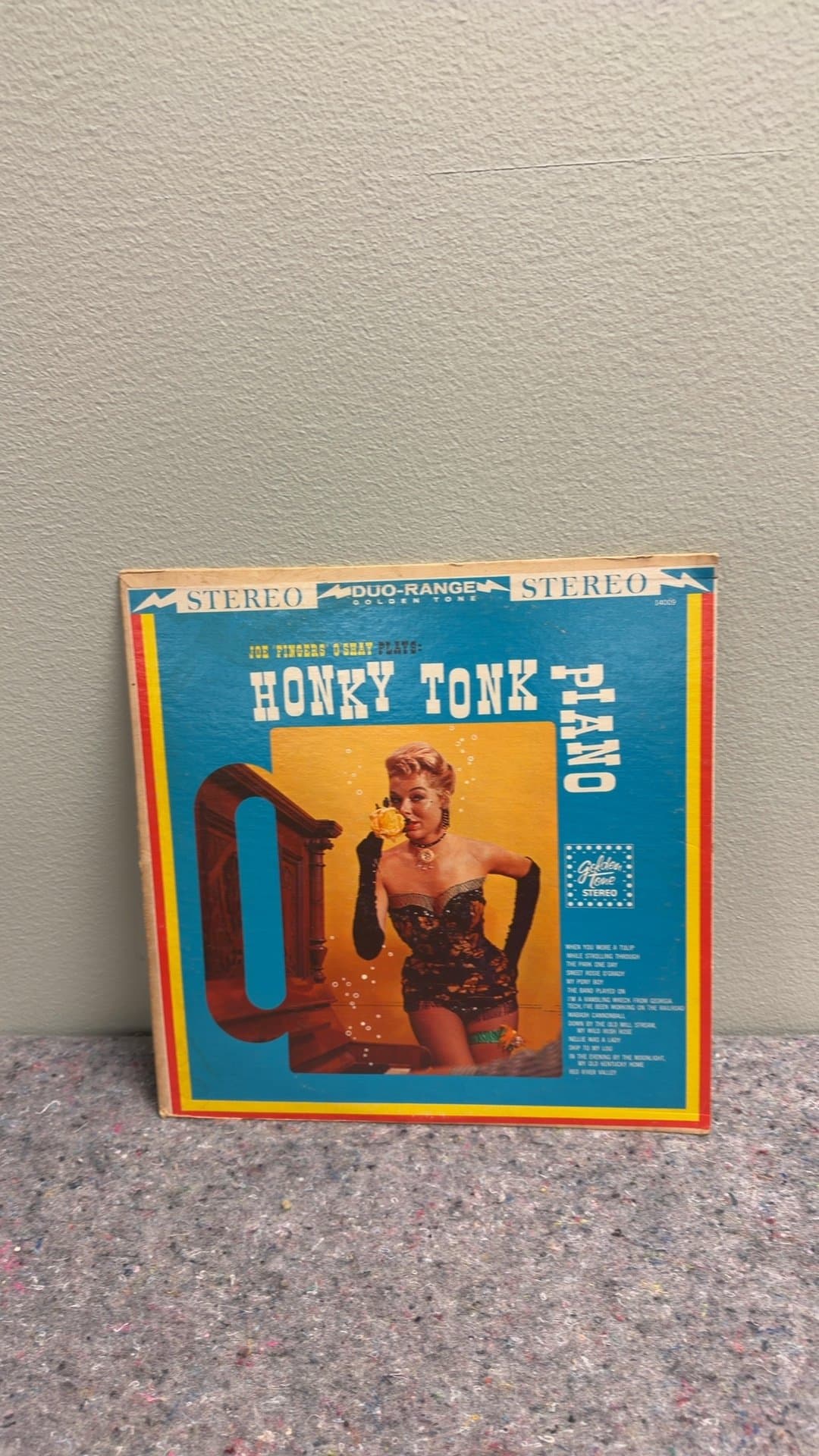 Joe 'Fingers' O'Shay Plays Honky Tonk Piano Vinyl Record - Image 1