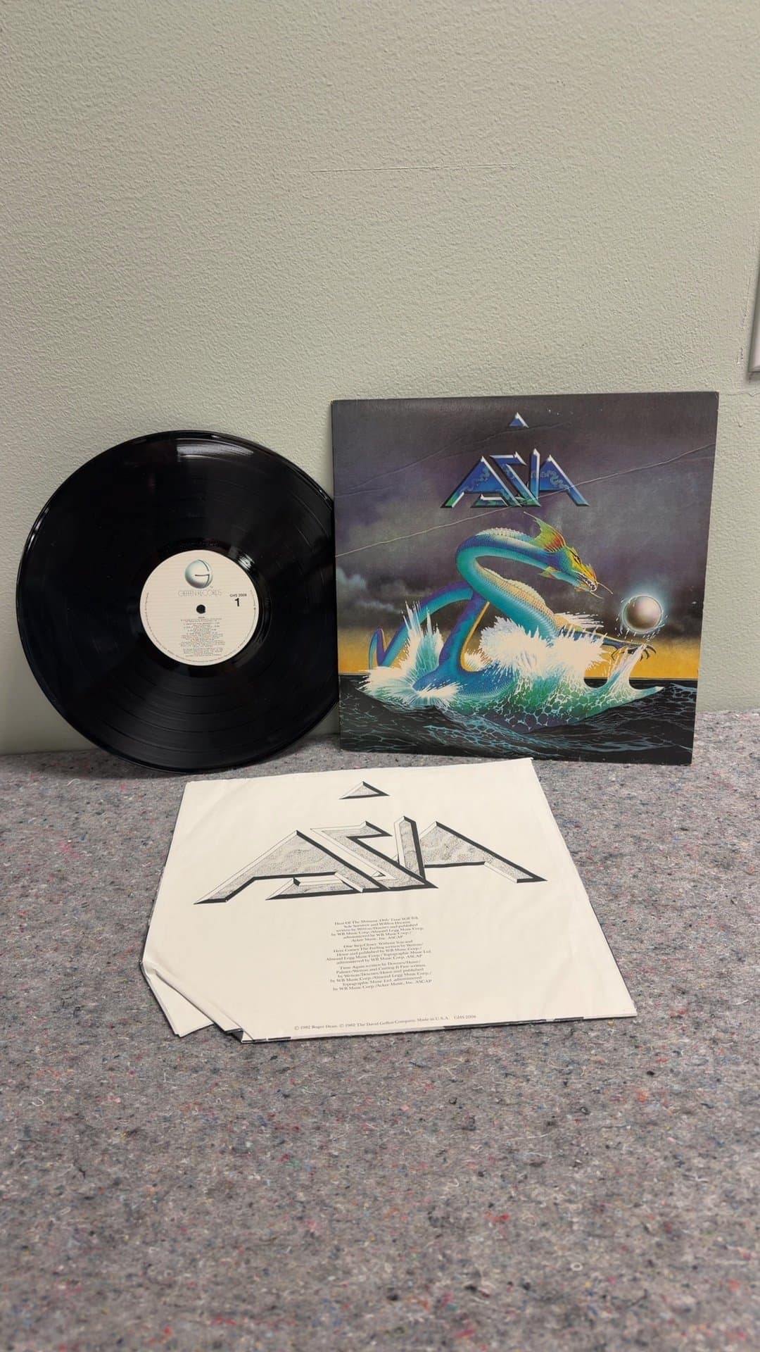 Asia Vinyl Record and INXS 'Listen Like Thieves' Vinyl Record - Image 1