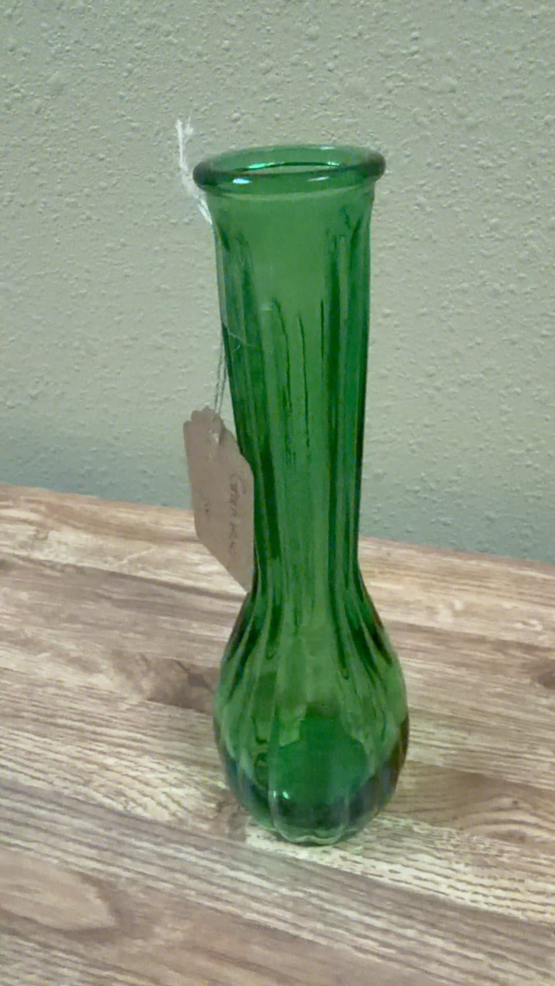 Green Glass Vase - Image 1