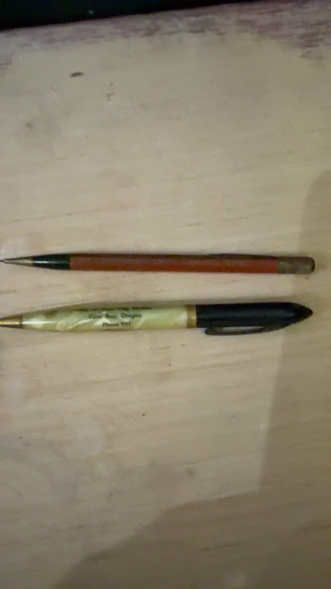 Pair of Vintage Advertising Mechanical Pencils - Image 1