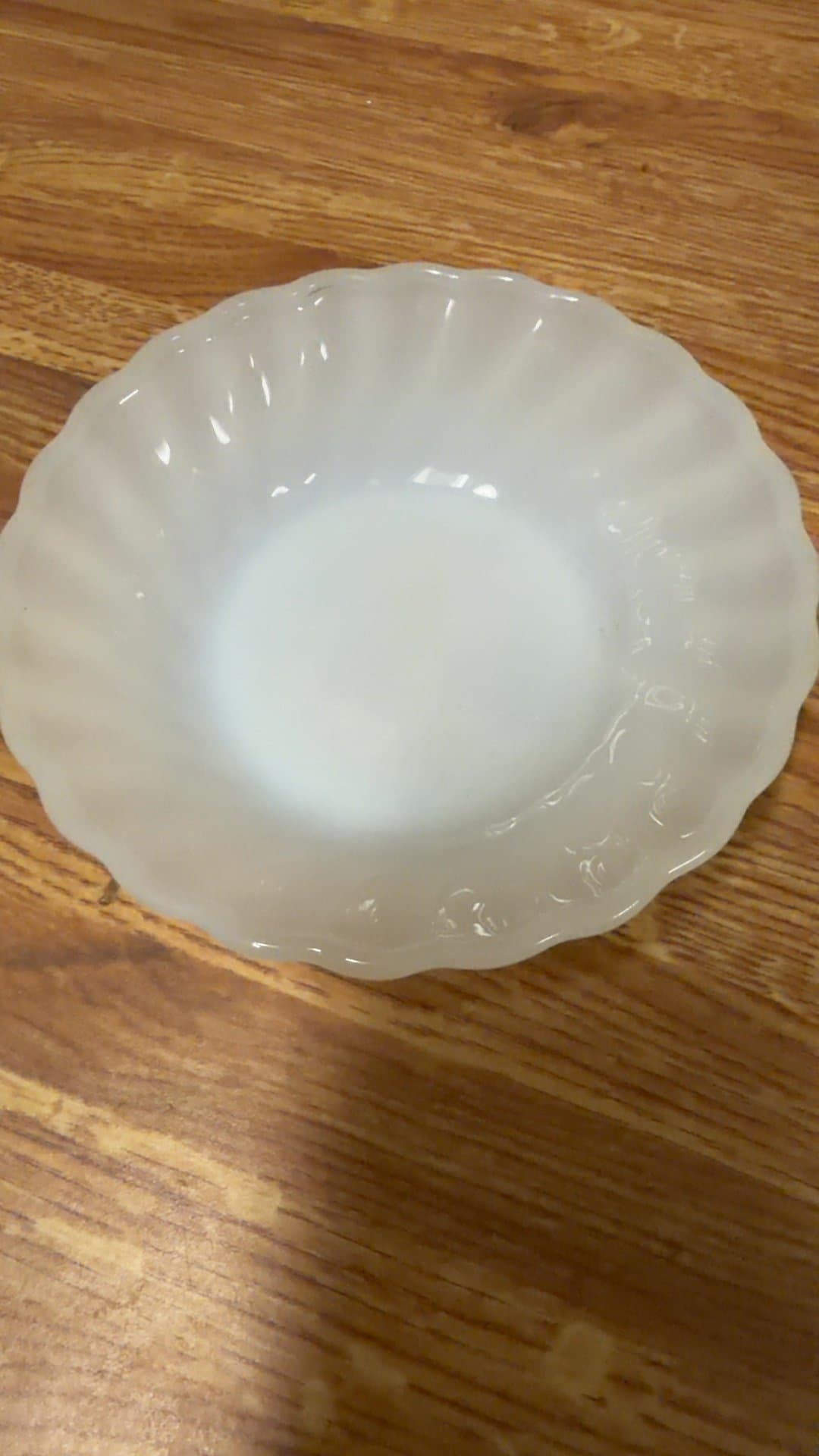 Anchor Hocking Milk Glass Bowl - Image 1