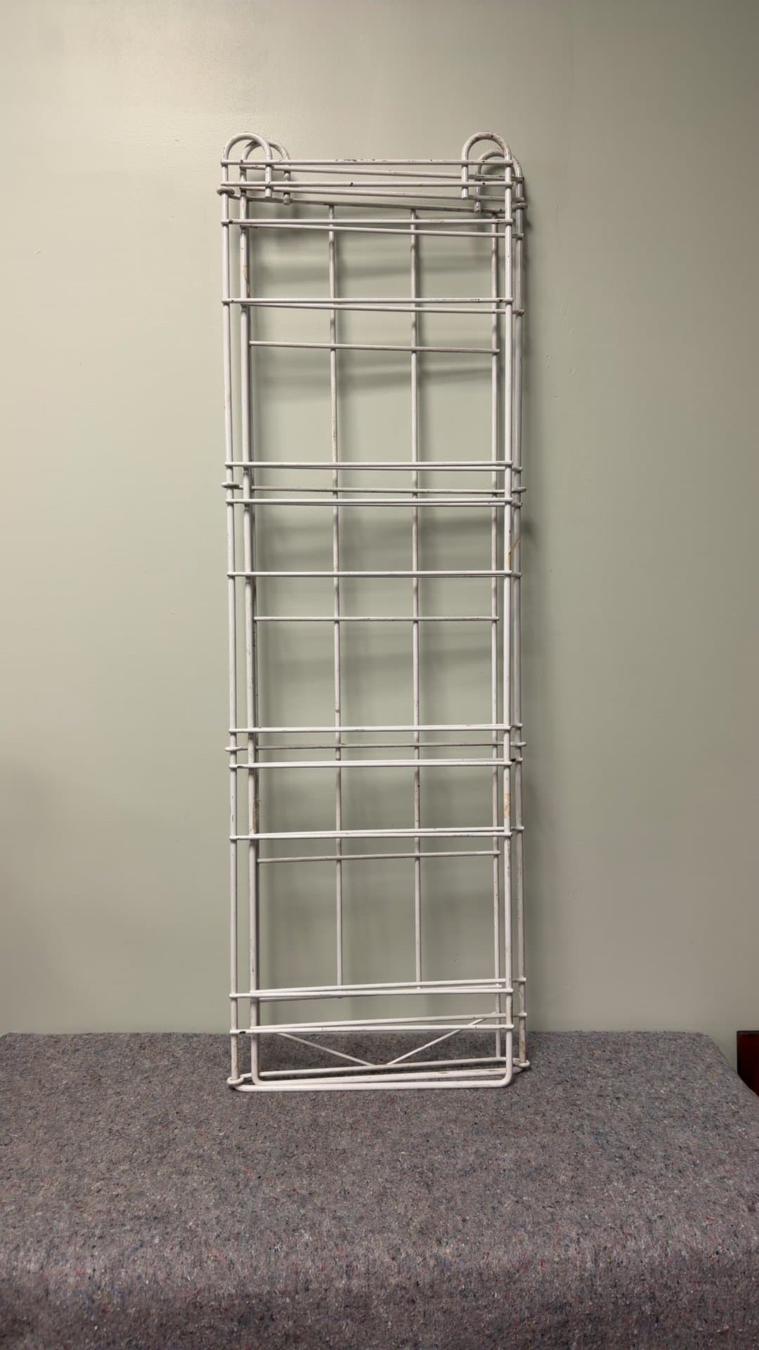 White Metal Folding Shelf - Image 1