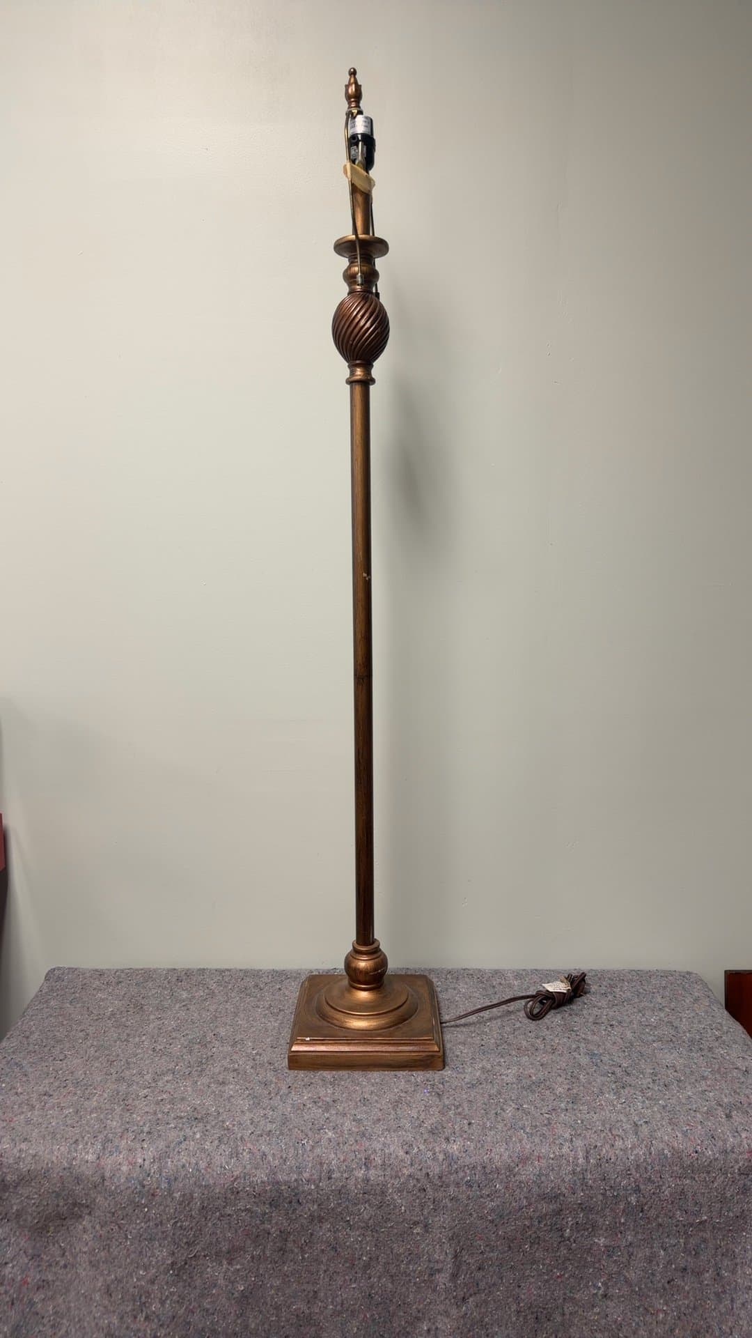 Vintage Bronze Floor Lamp - Image 1