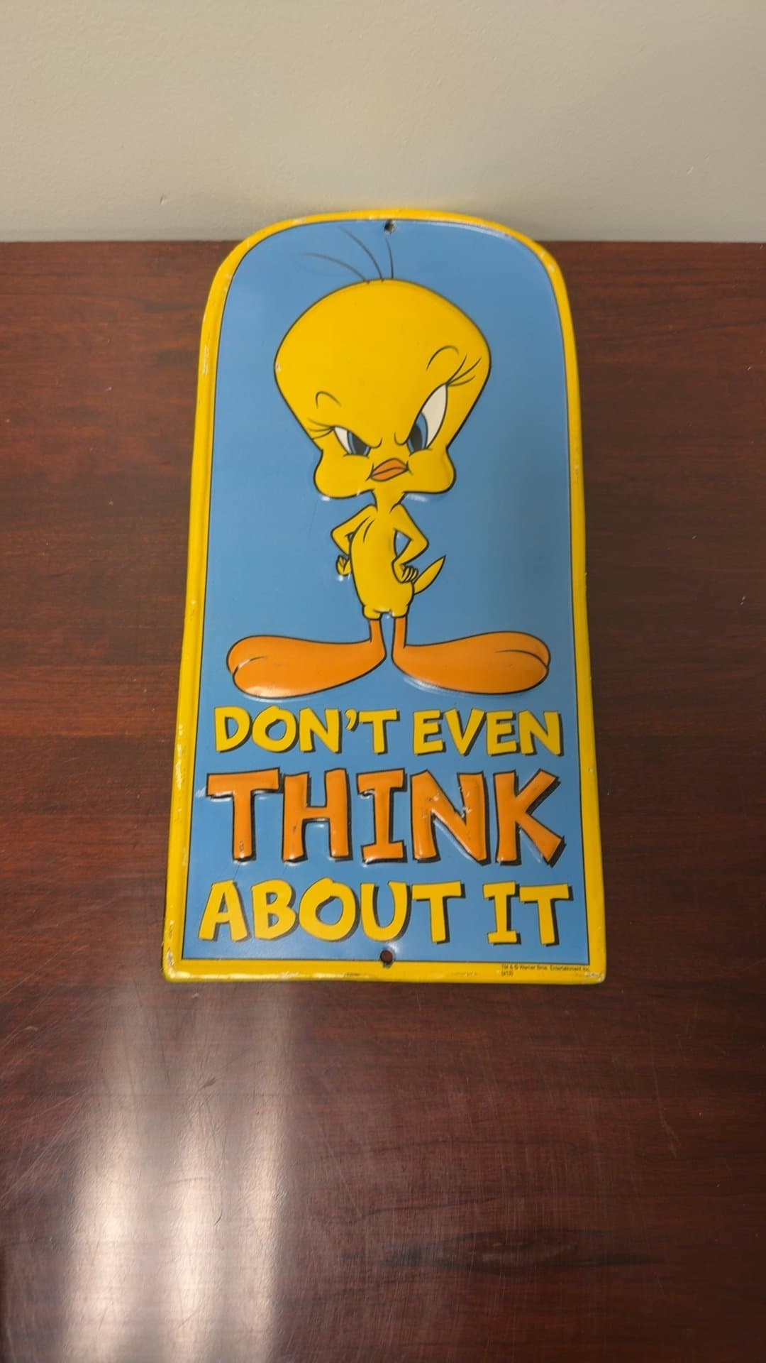 Tweety Bird Metal Sign - Image 1