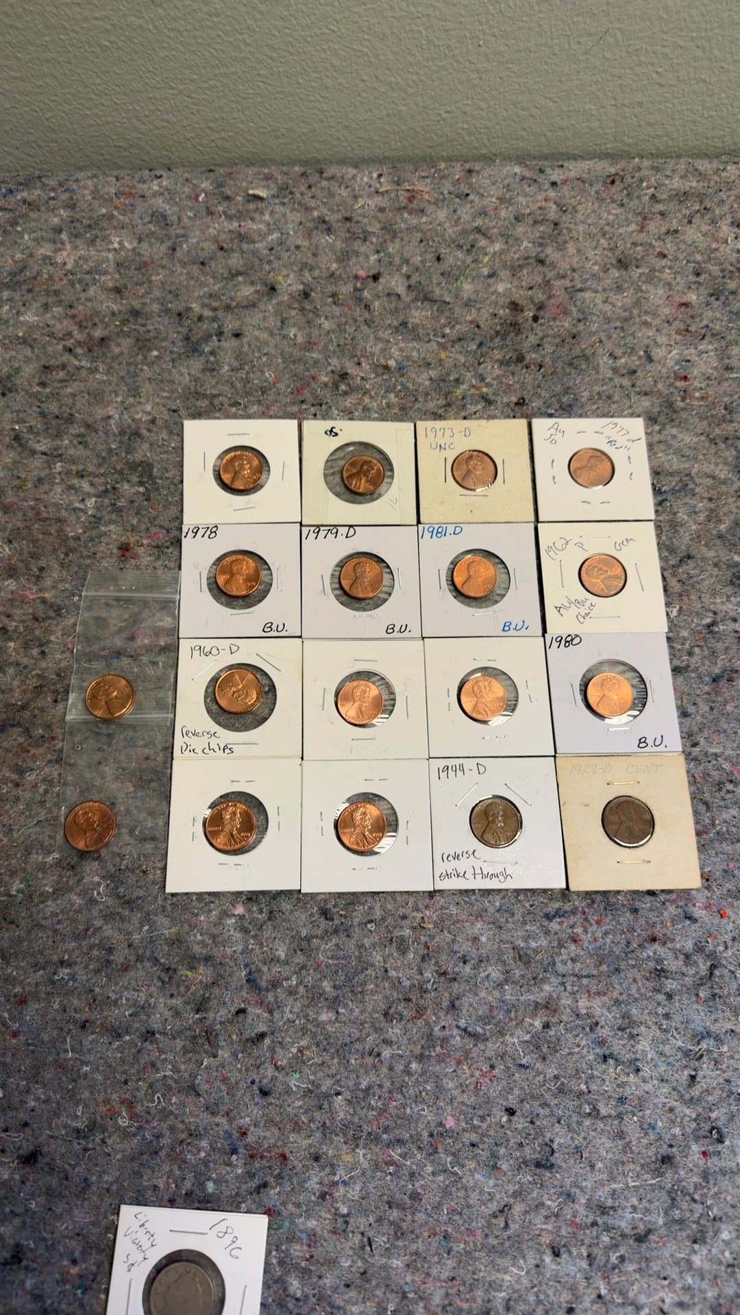 Collection of Vintage Lincoln Pennies - Image 1