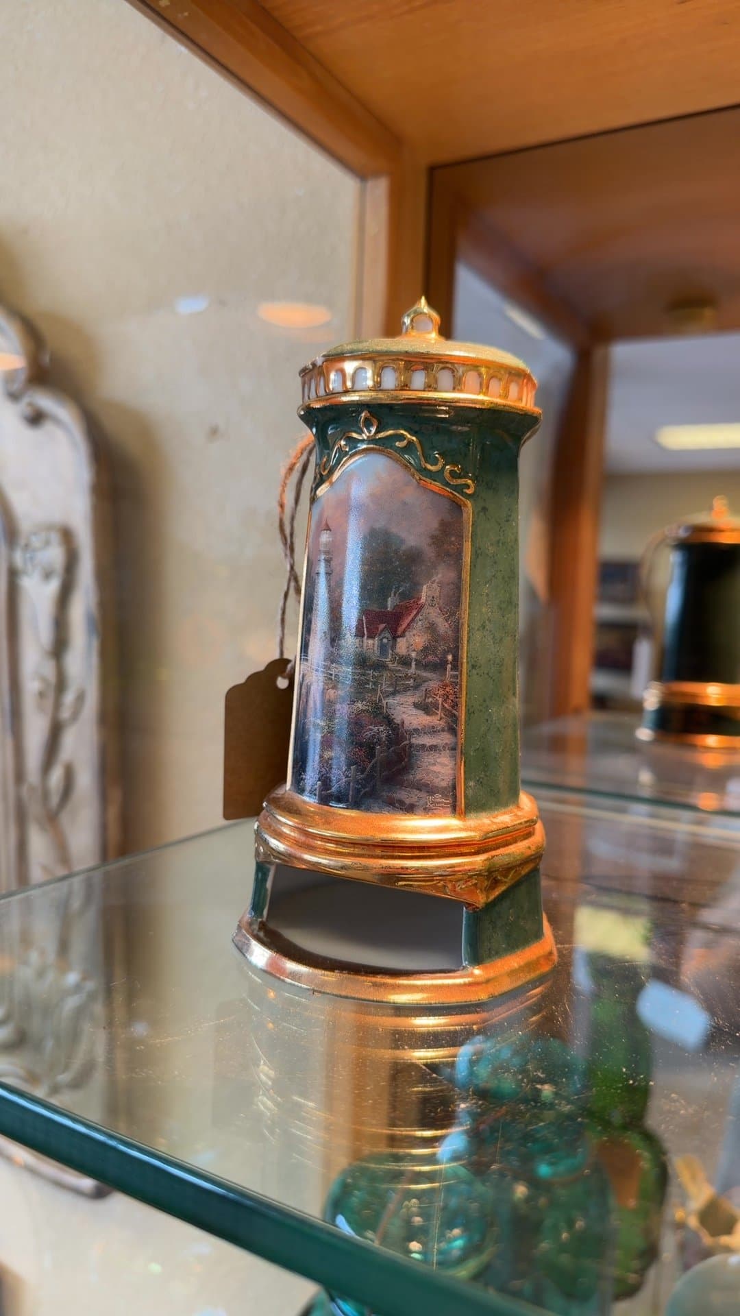 Thomas Kinkade Porcelain Lighthouse Music Box - Image 1
