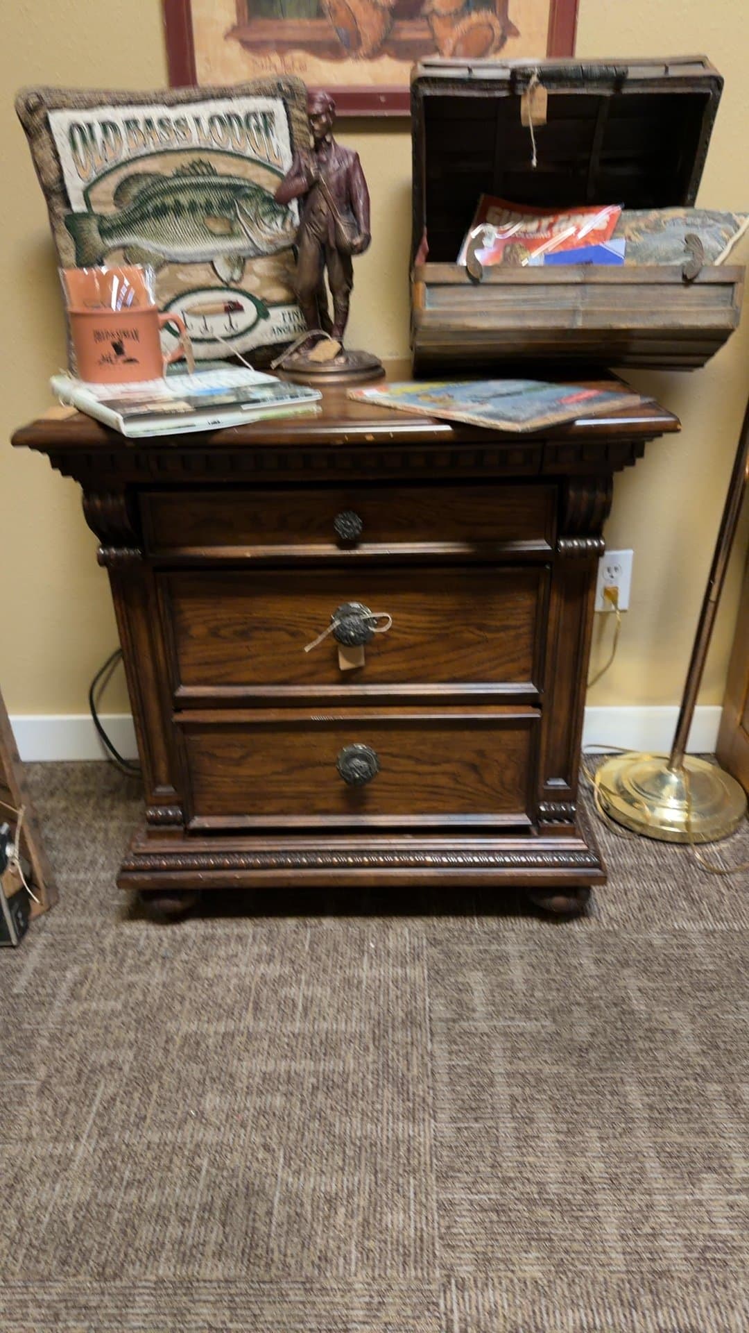 Folio 21 Three-Drawer Nightstand - Image 1