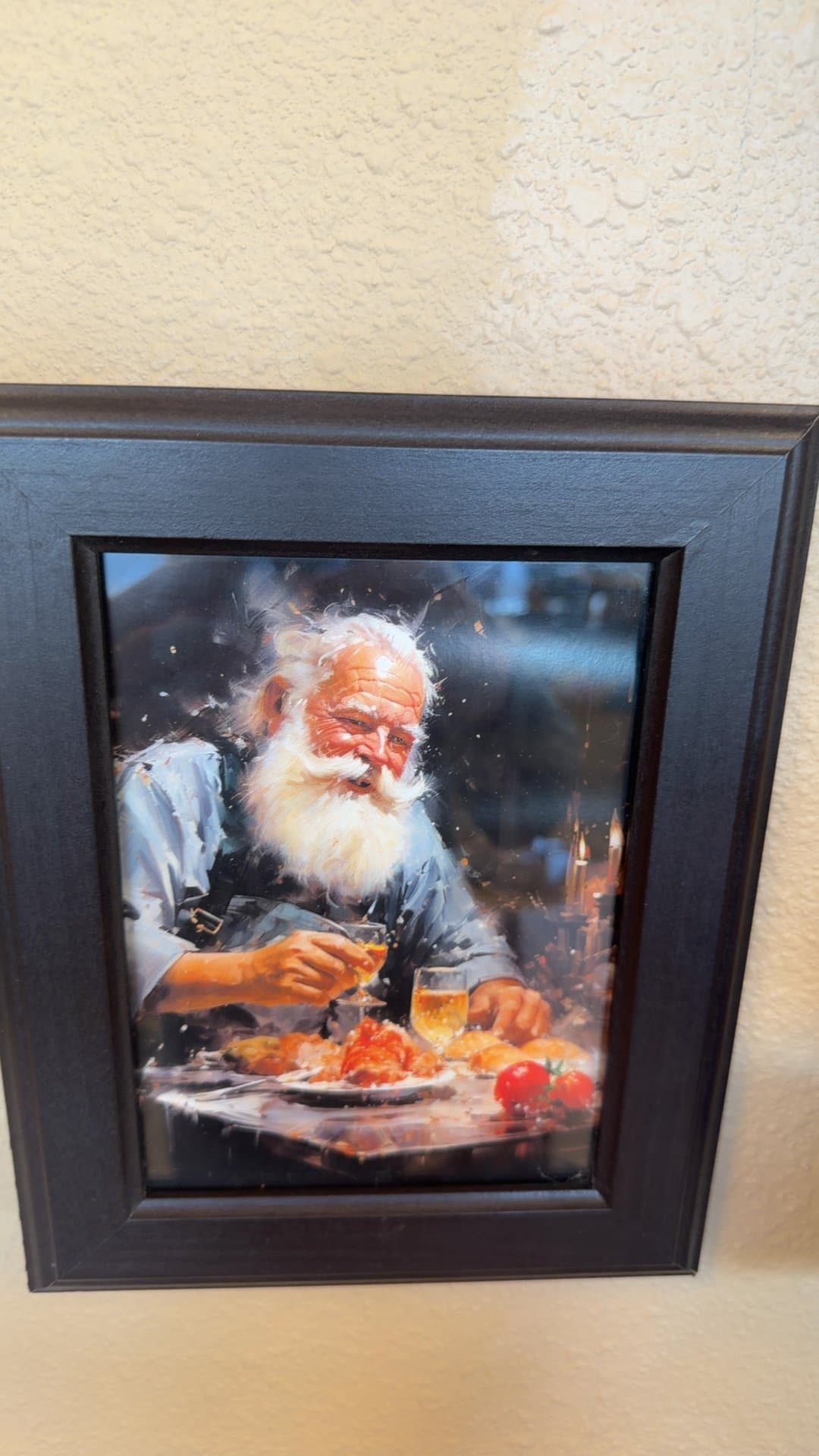 "December 26" "My Favorite Day of Christmas" Picture of Santa Claus Dining - Image 1