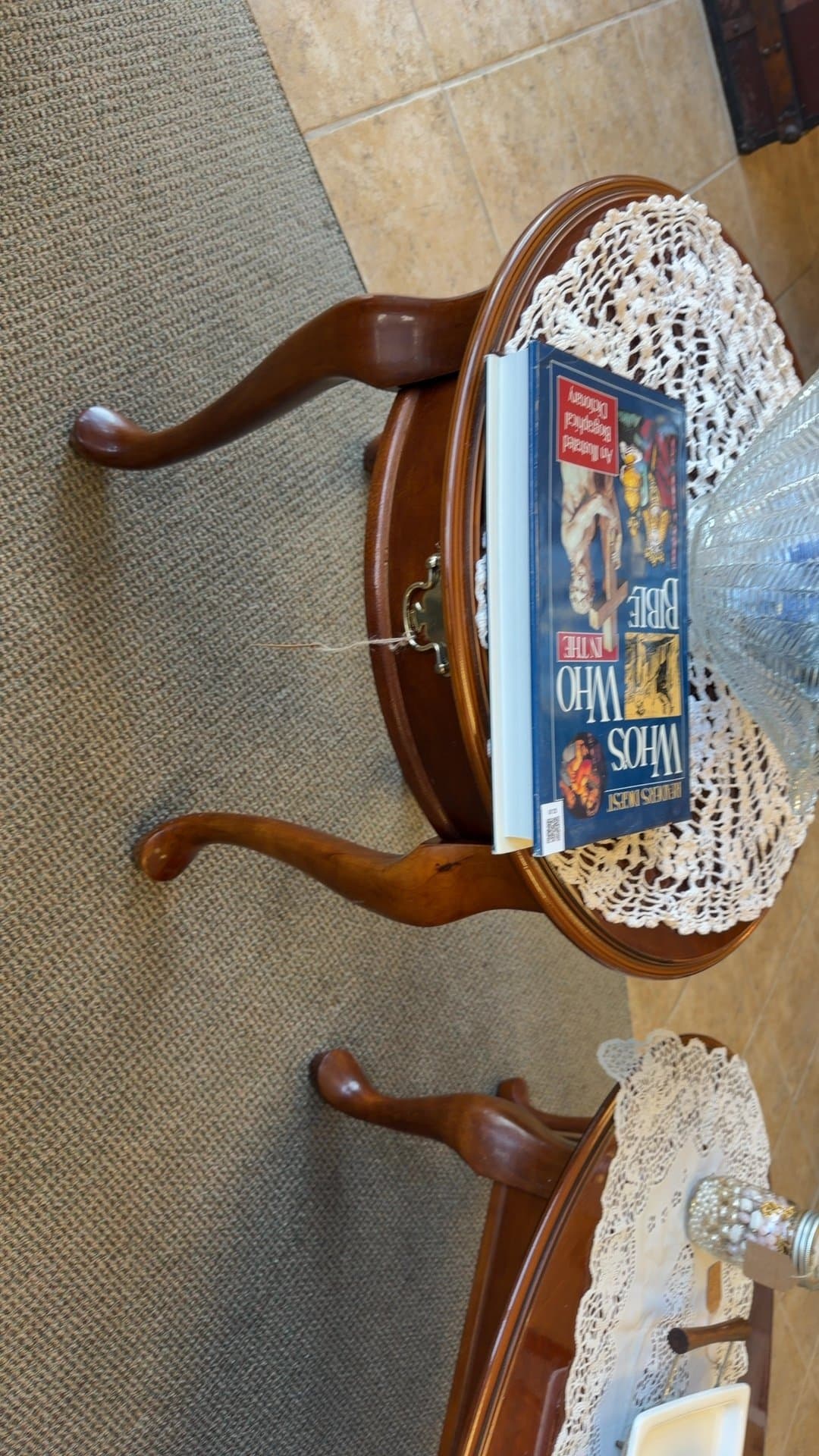 Vintage Wooden Side Table - Image 1