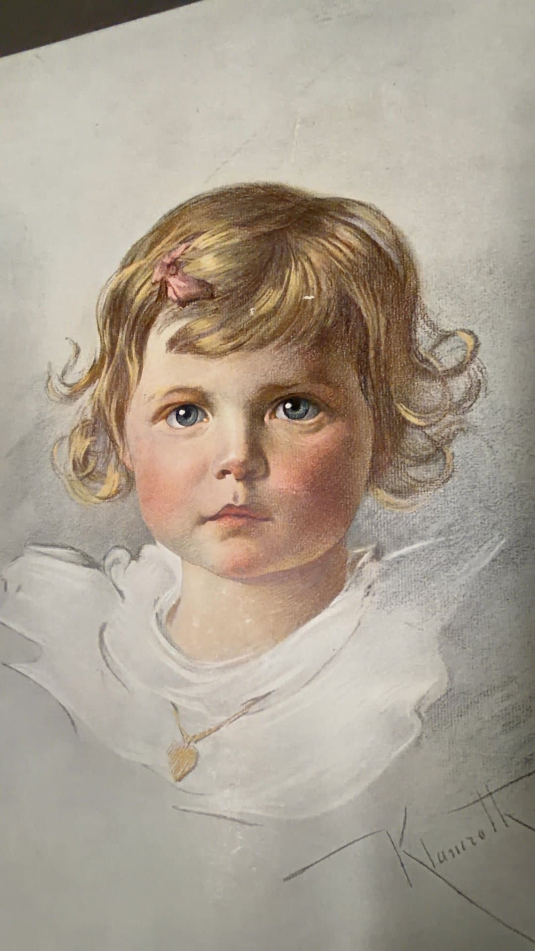 Portrait of a Child by Klamroth - Image 1