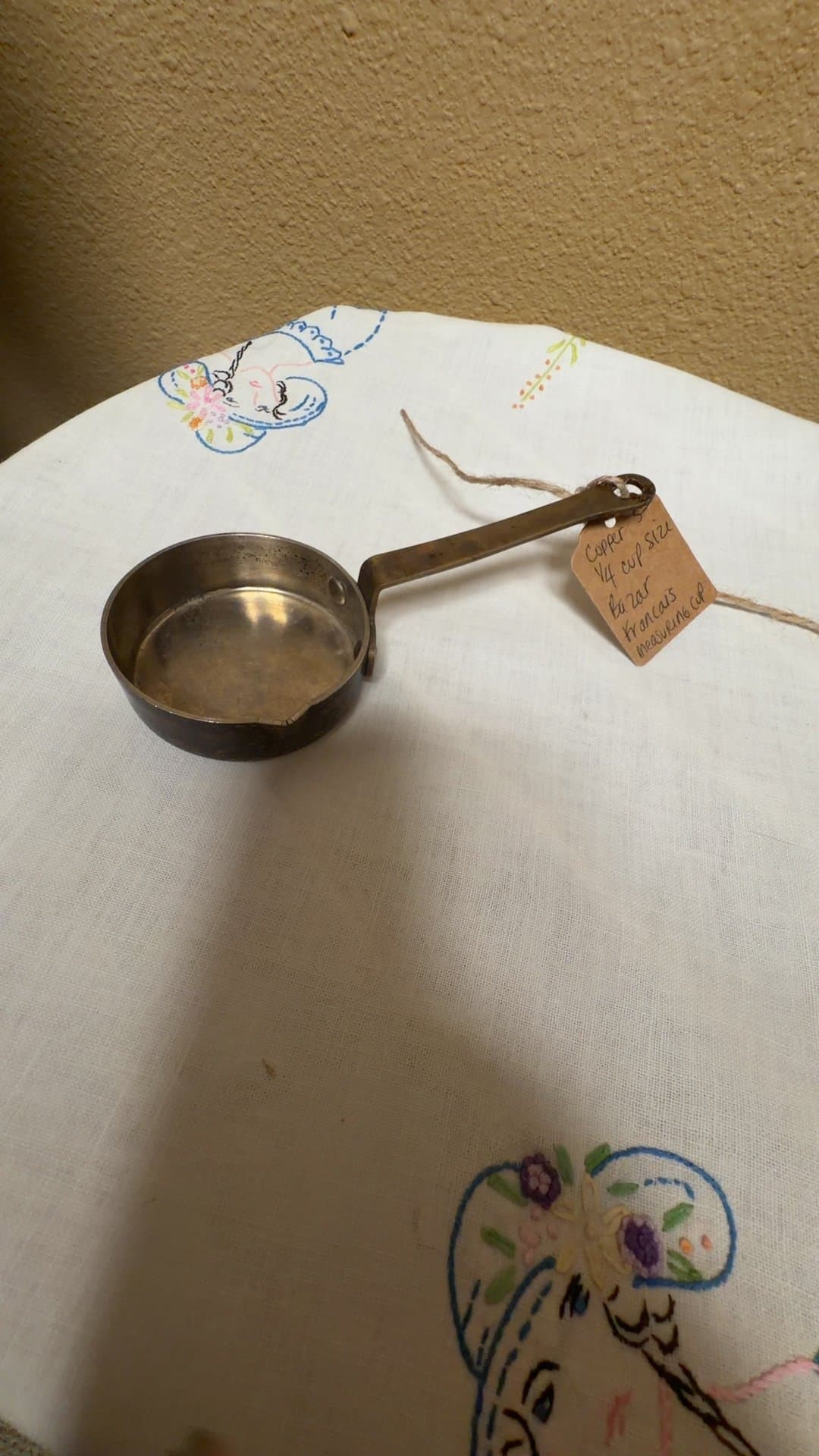 Vintage Copper Measuring Cup - Image 1