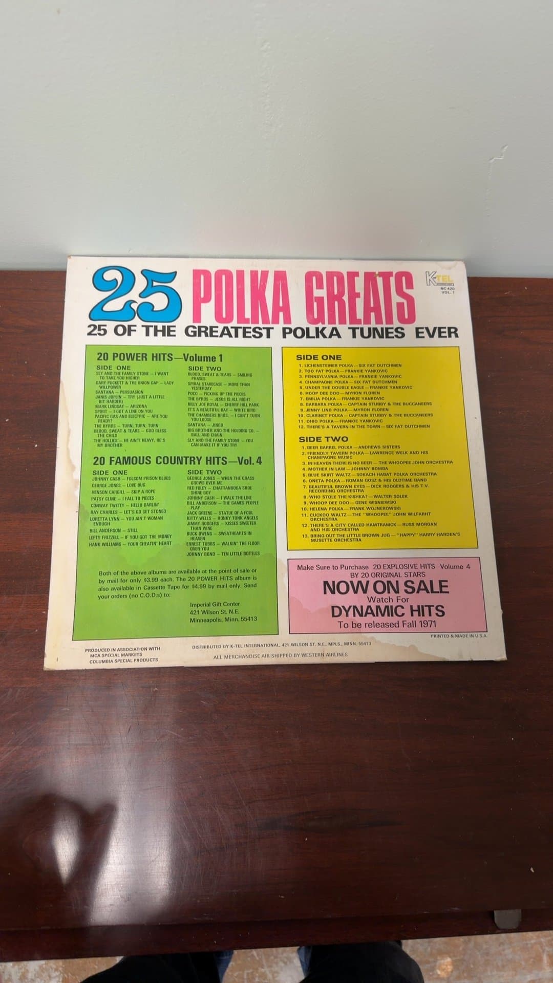 25 Polka Greats Vinyl Record - Image 1