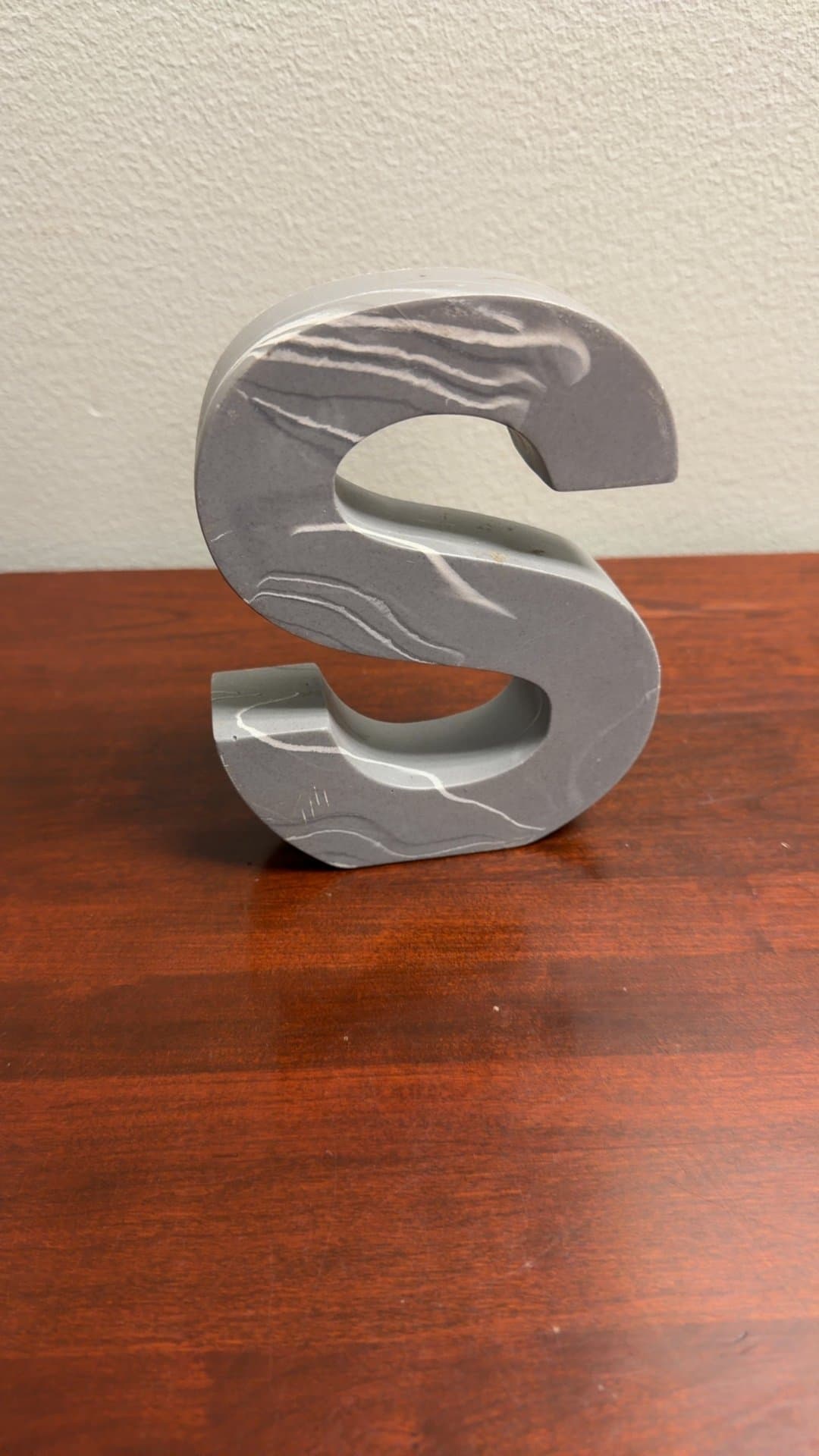 Decorative Wooden Letter 'S' - Image 1