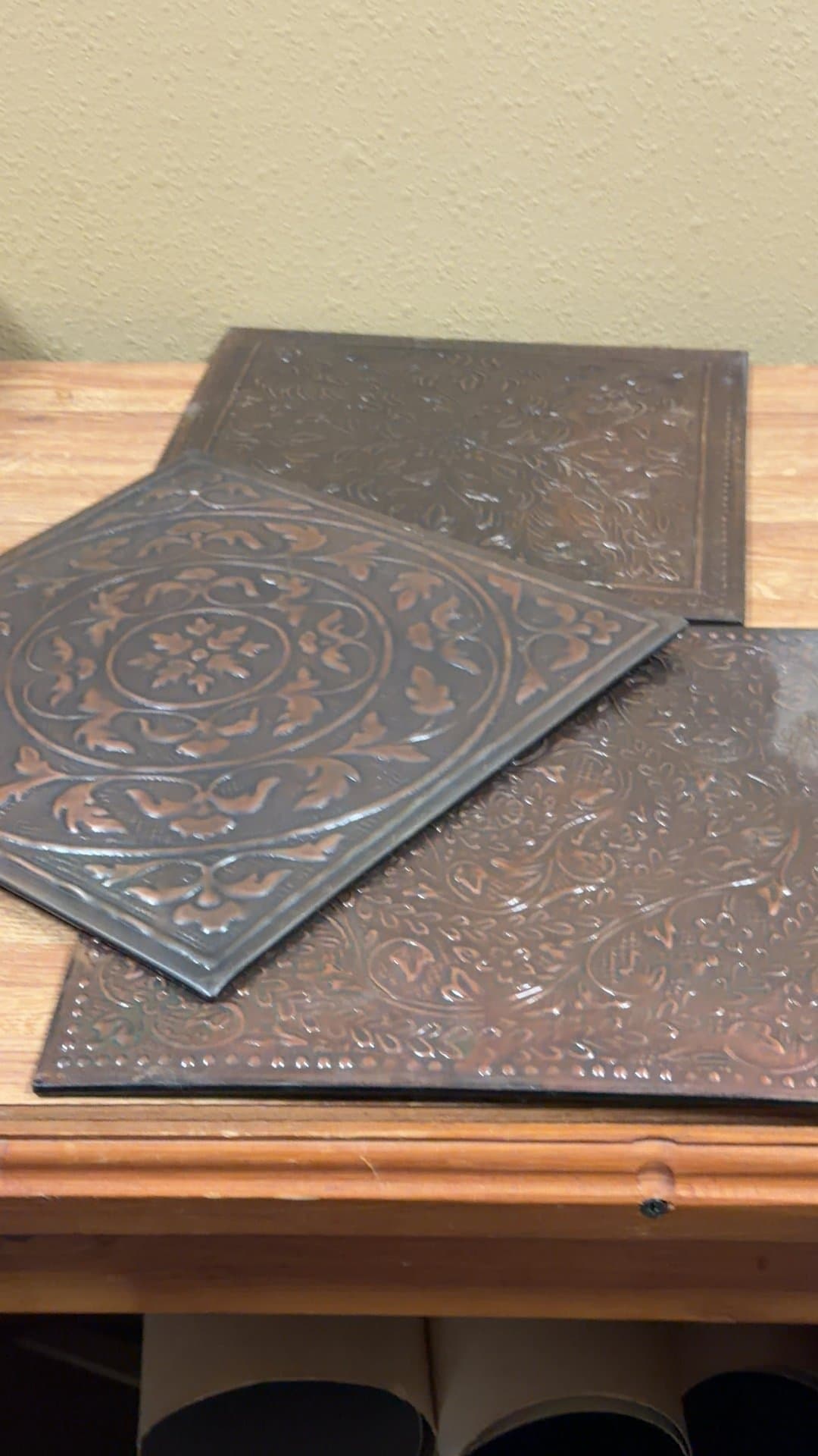 Decorative Embossed Metal Tiles - Image 1