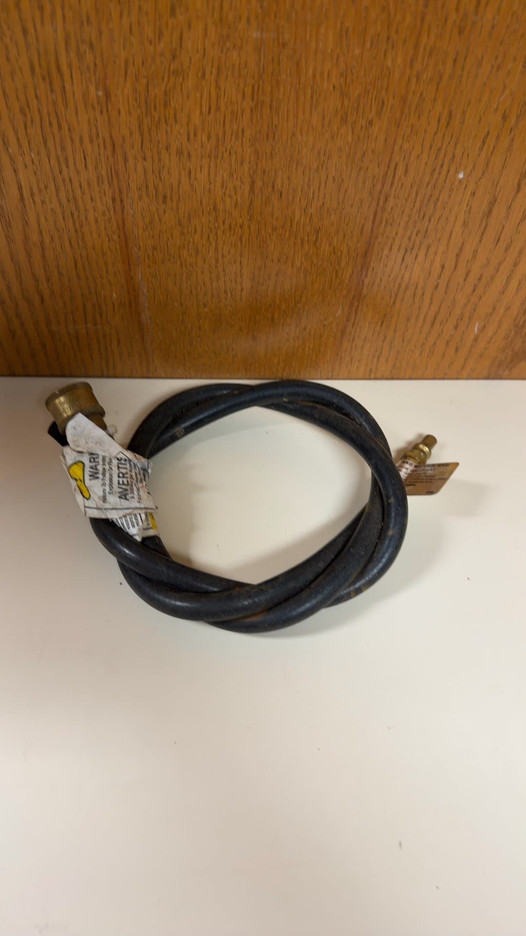 Propane Gas Hose with Brass Fittings - Image 1