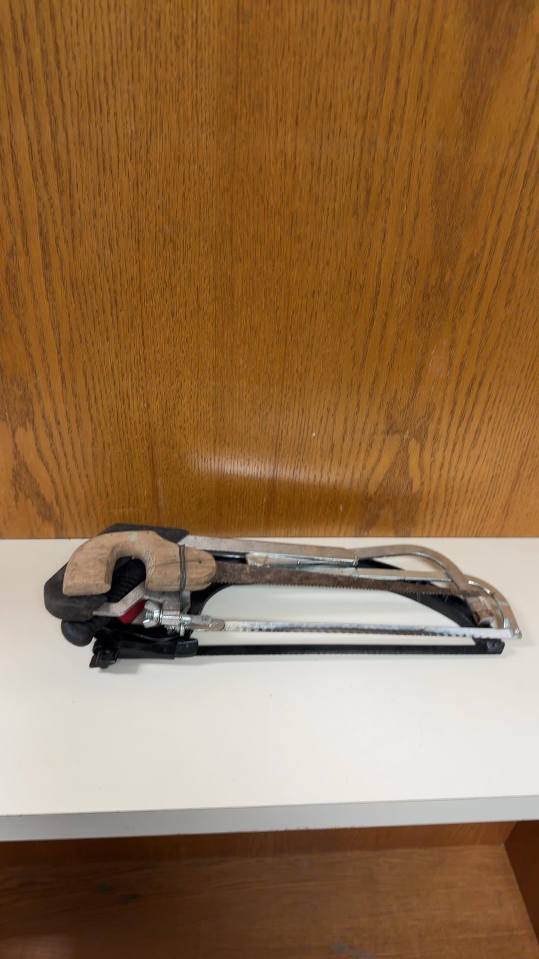 Vintage Hand Saw with Wooden Handle - Image 1