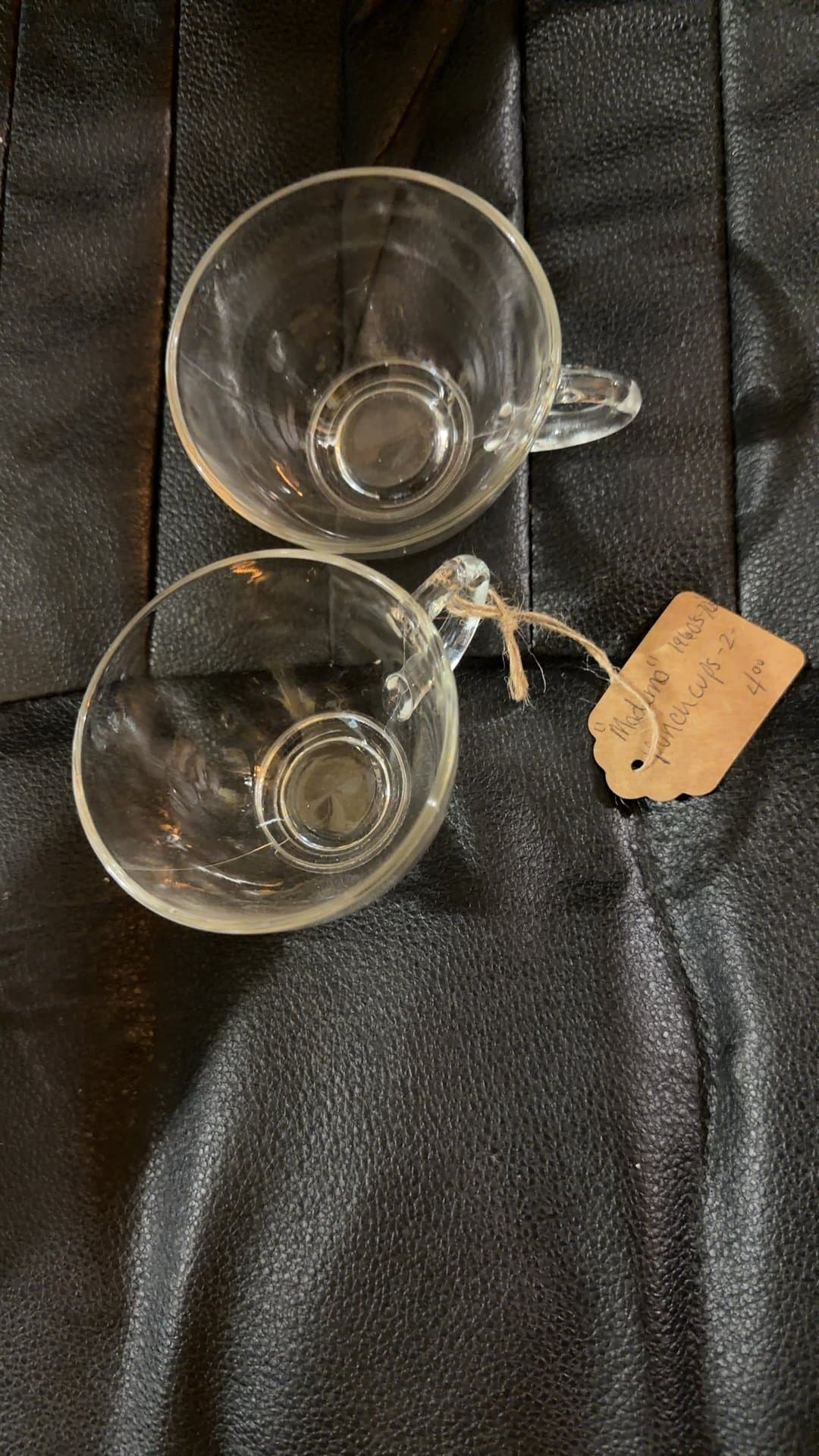 Set of Two Glass Espresso Cups - Image 1