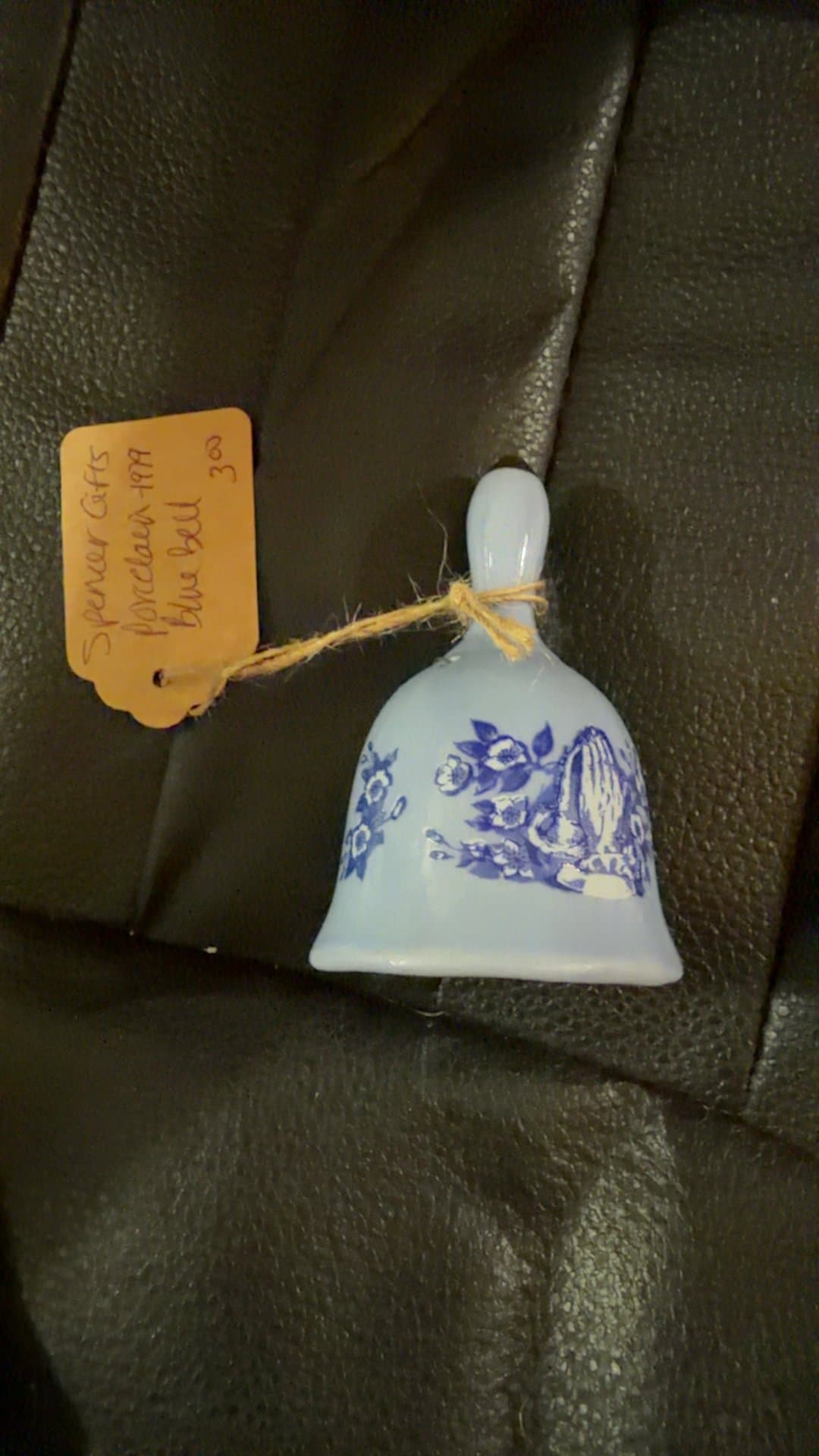 Spencer Gifts Porcelain Blue Bell - Image 1