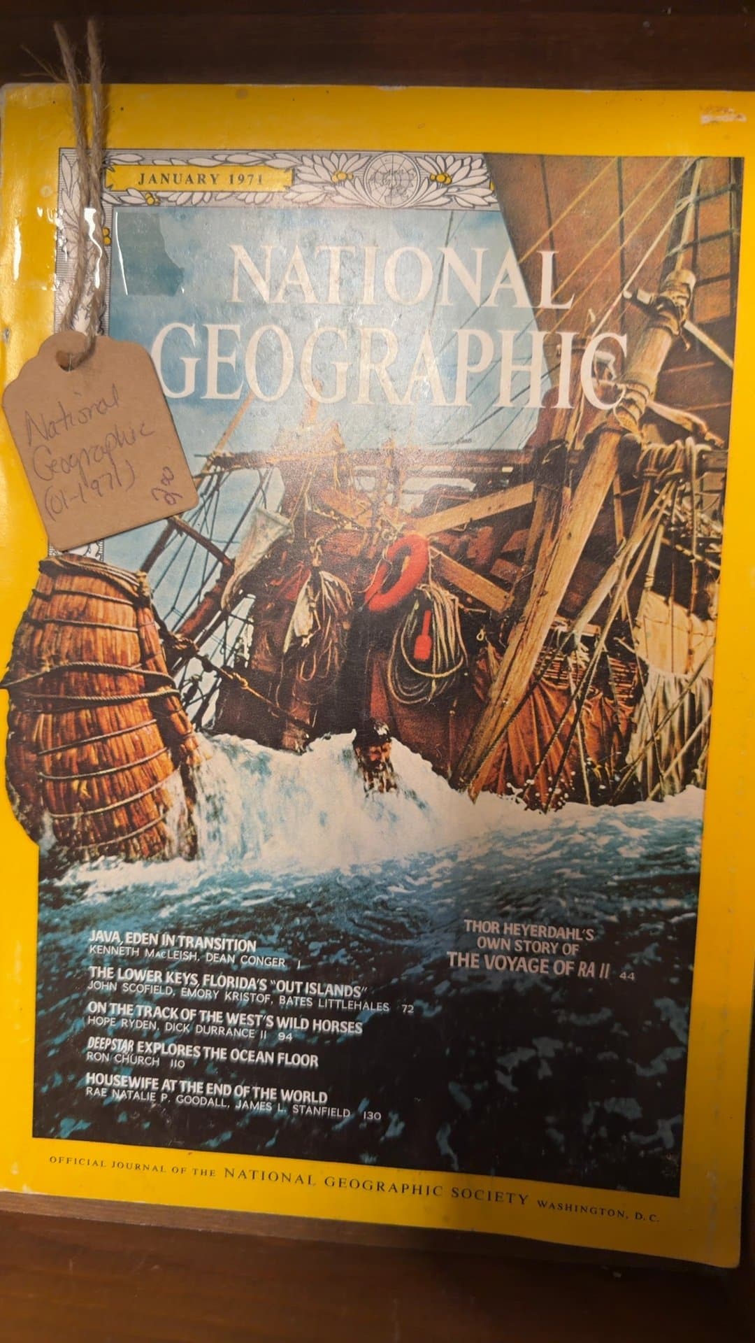National Geographic Magazine January 1971 - Image 1