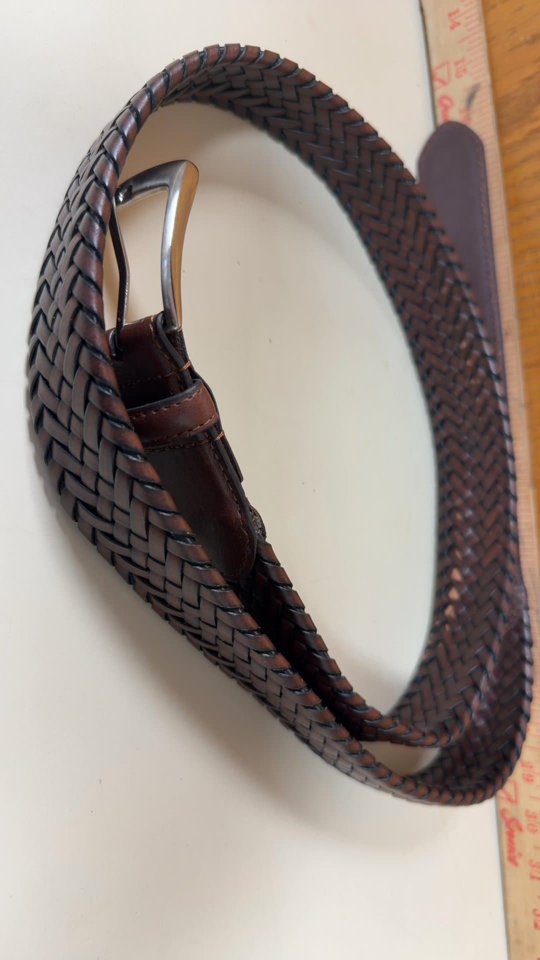 Braided Leather Belt - Image 1
