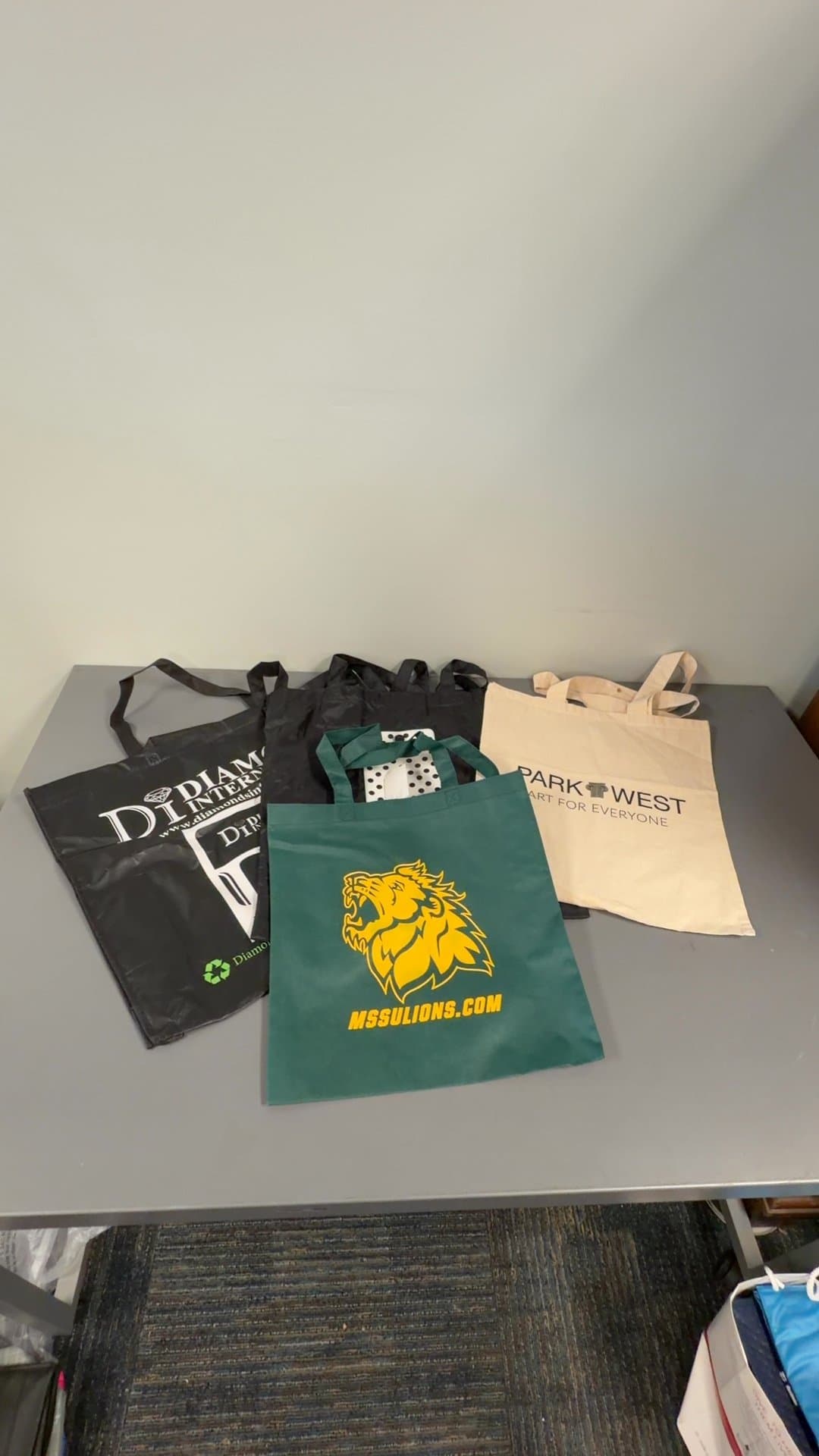Set of 4 Promotional Reusable Tote Bags - Image 1