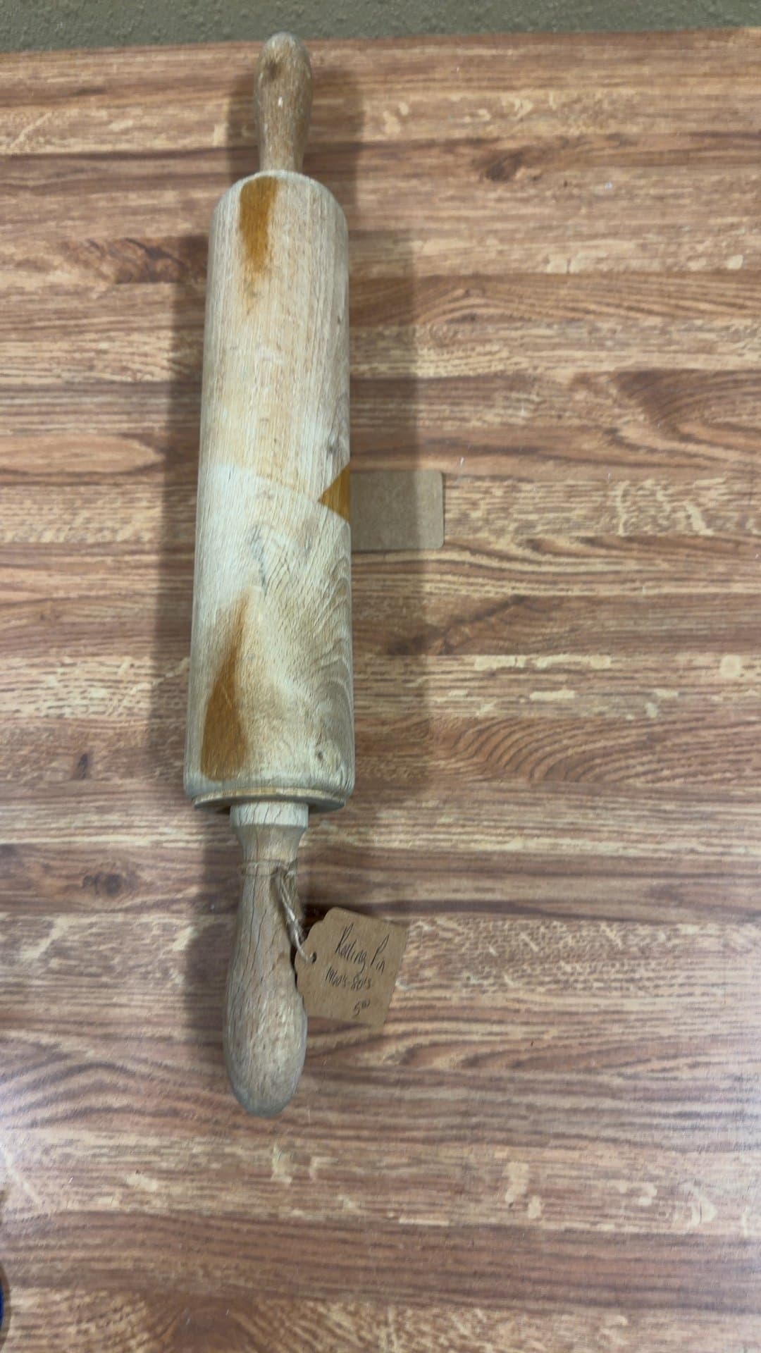 Vintage Wooden Rolling Pin - Image 1