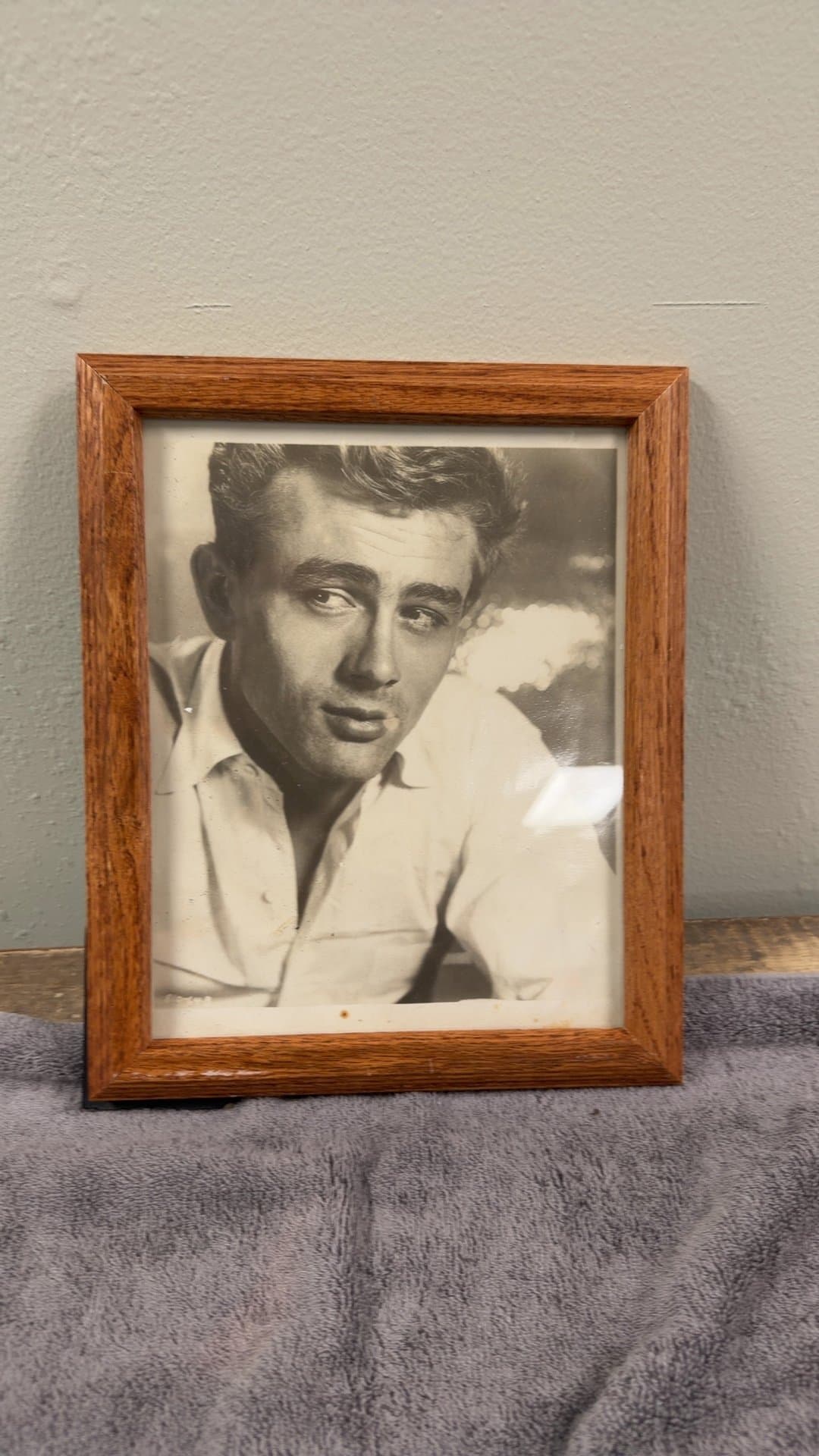Framed Black and White Portrait Photograph - Image 1