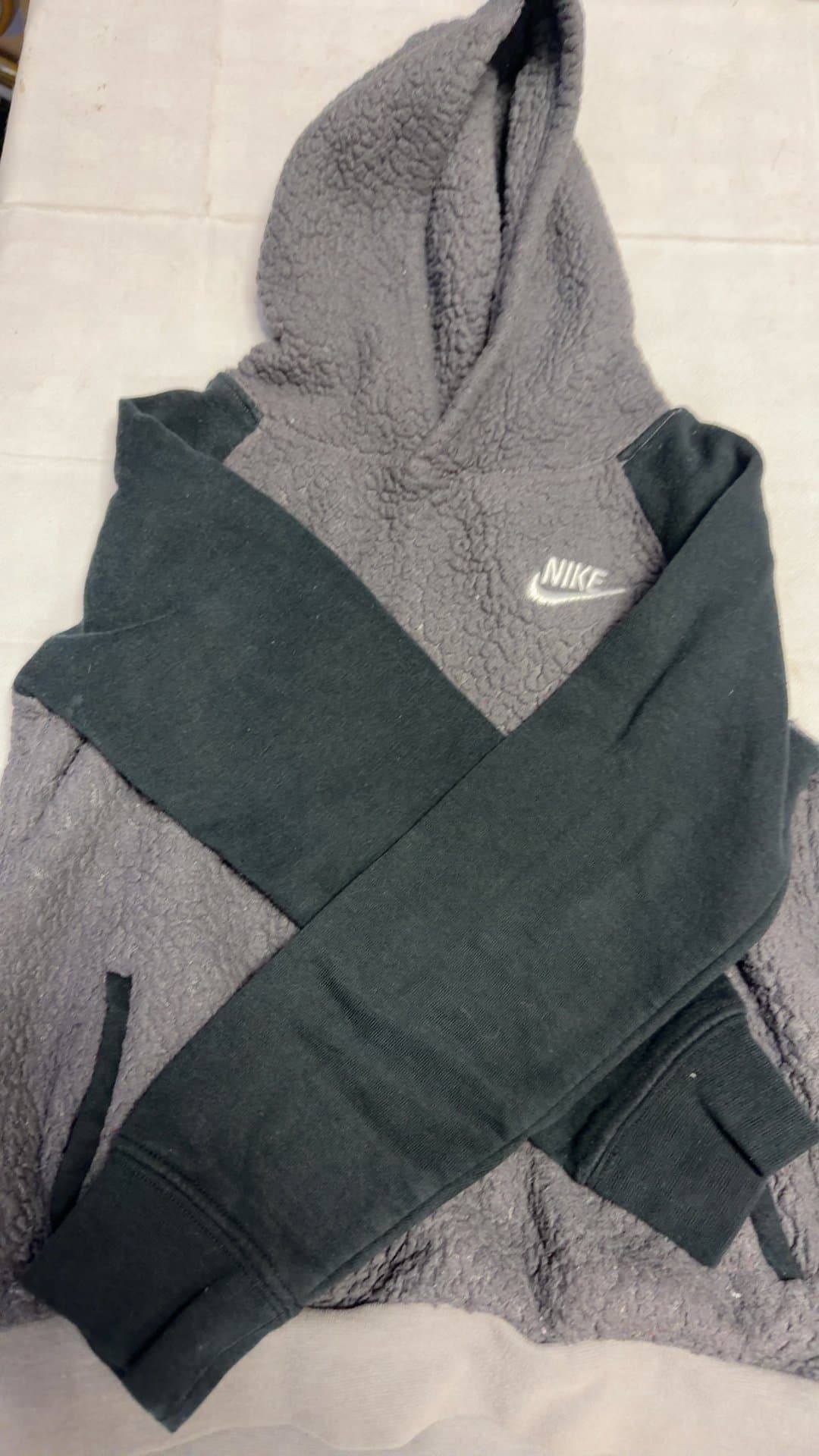 Nike Boys Sherpa Fleece Pullover Hoodie - Image 1