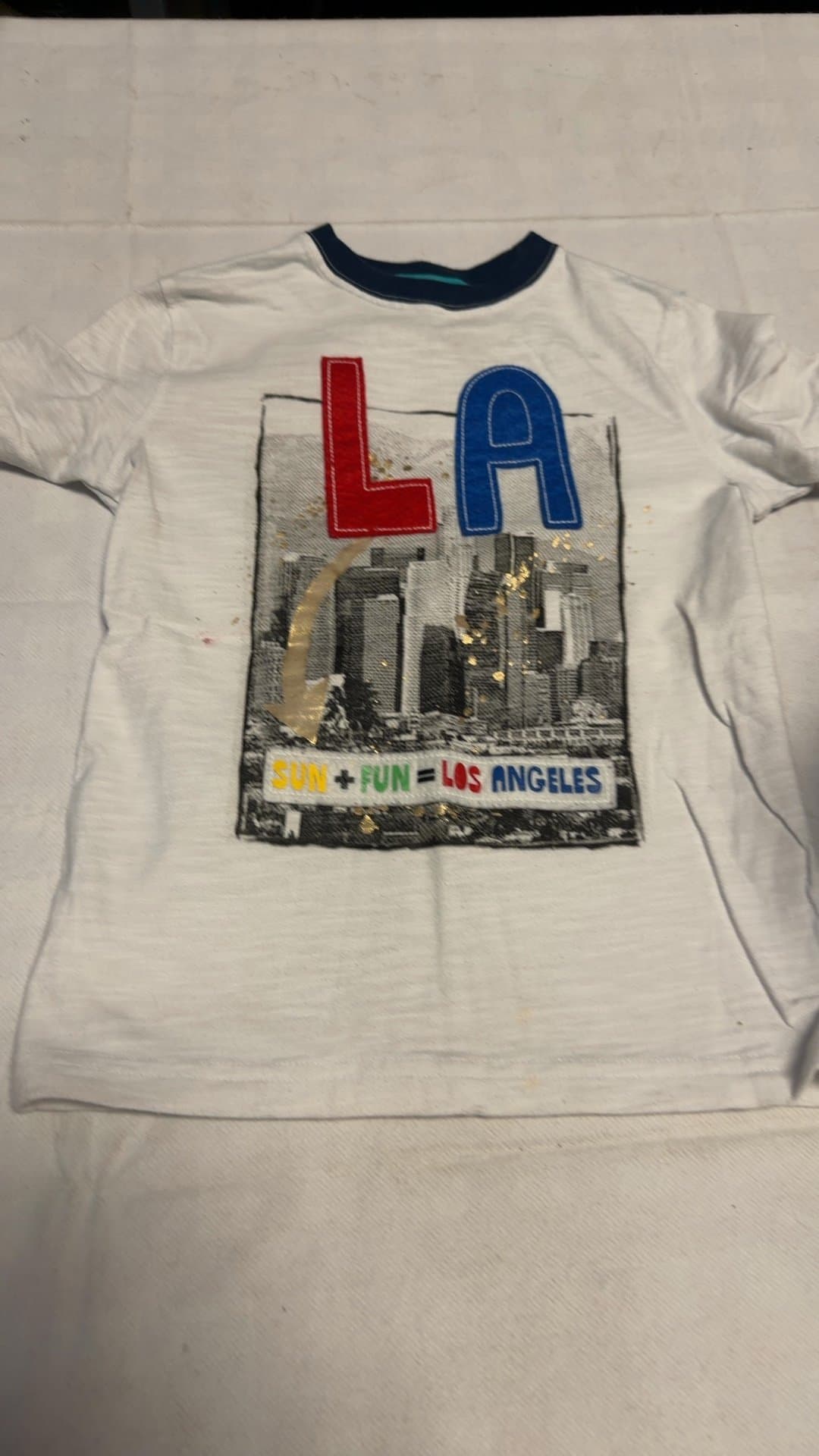 Wonder Nation Boys' LA Graphic T-Shirt - Image 1