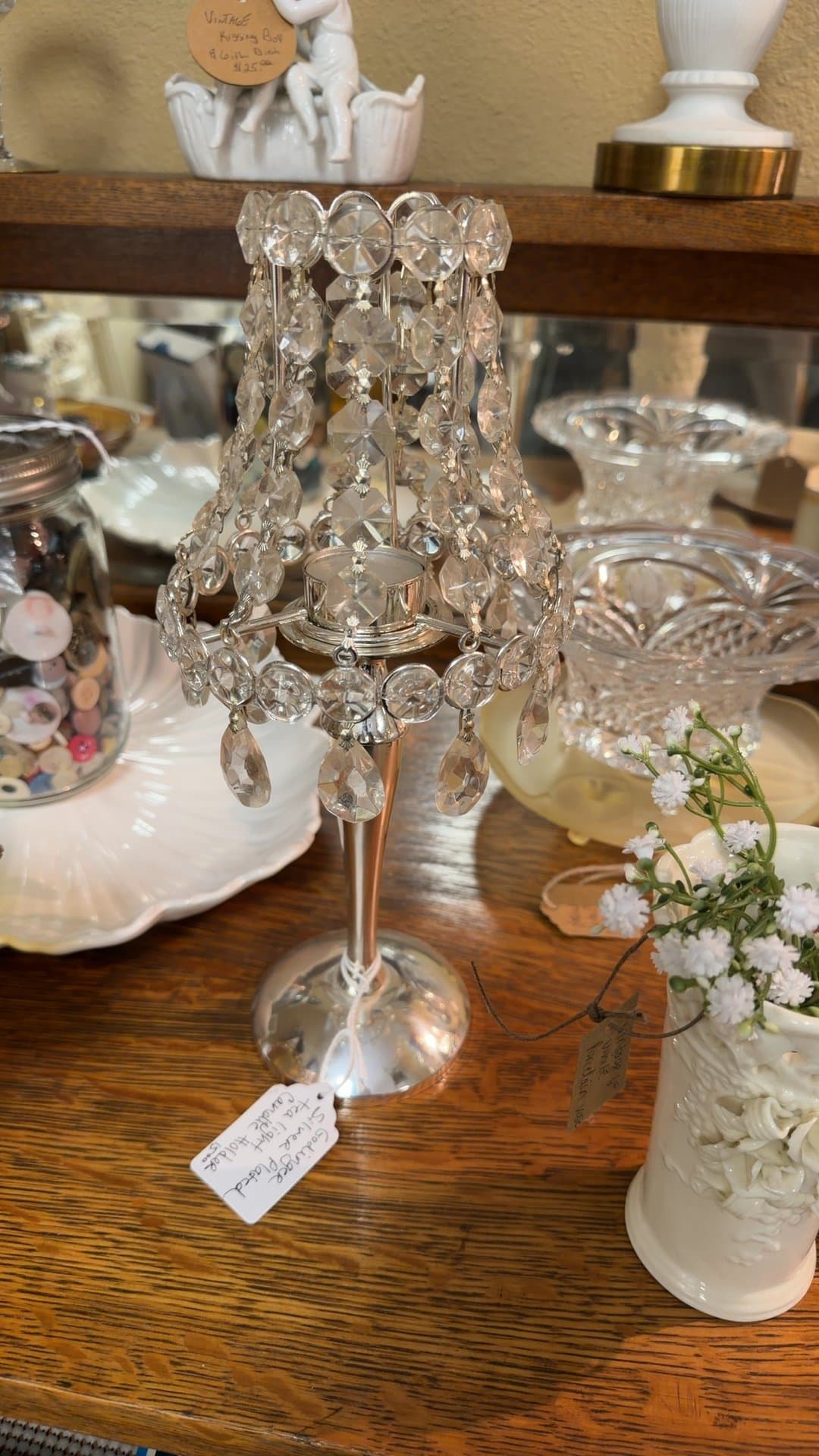 Godinger Silver Plated Tealight Candle Holder - Image 1