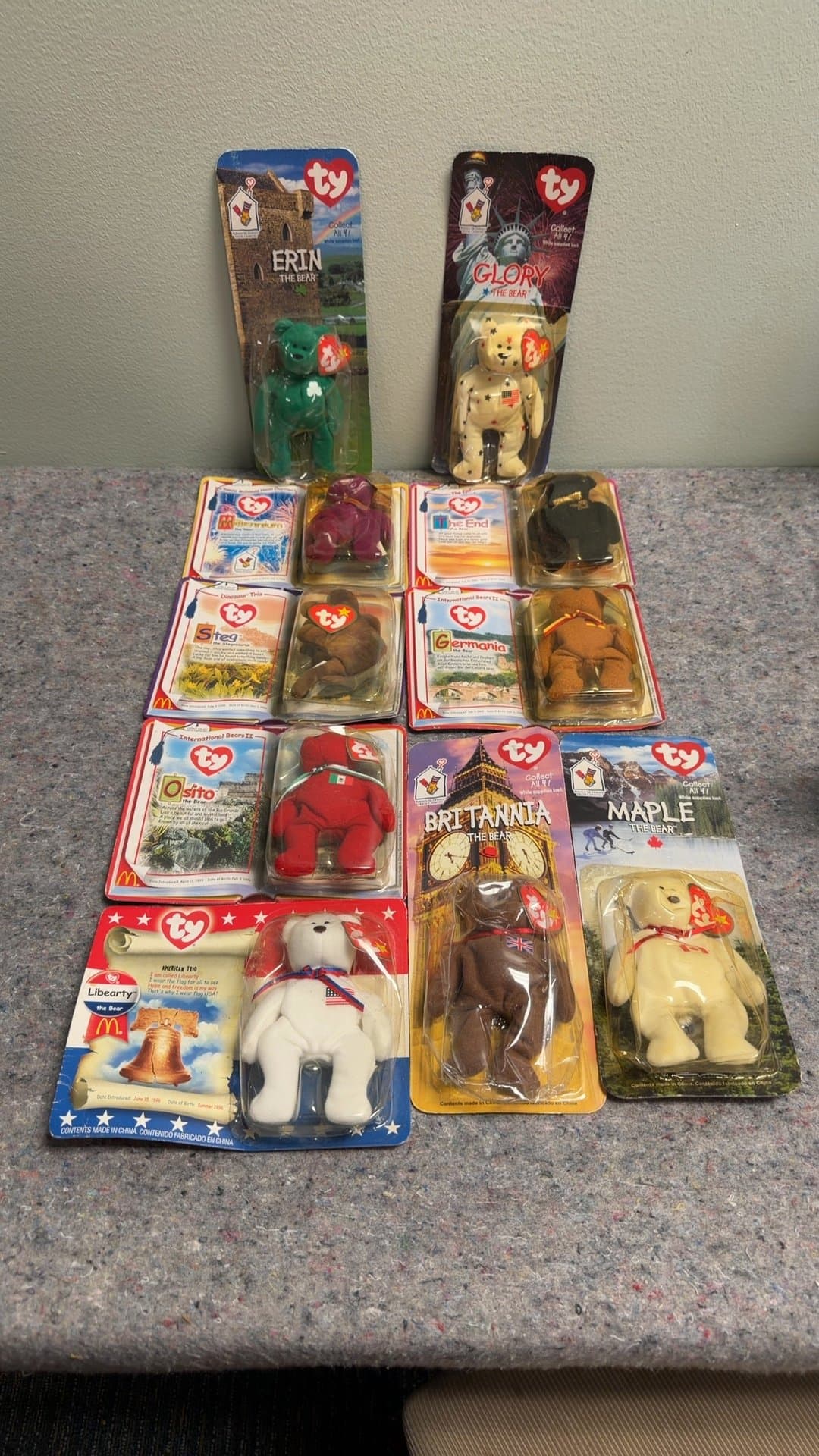 Ty Beanie Babies McDonald's International Bears Collection - Image 1
