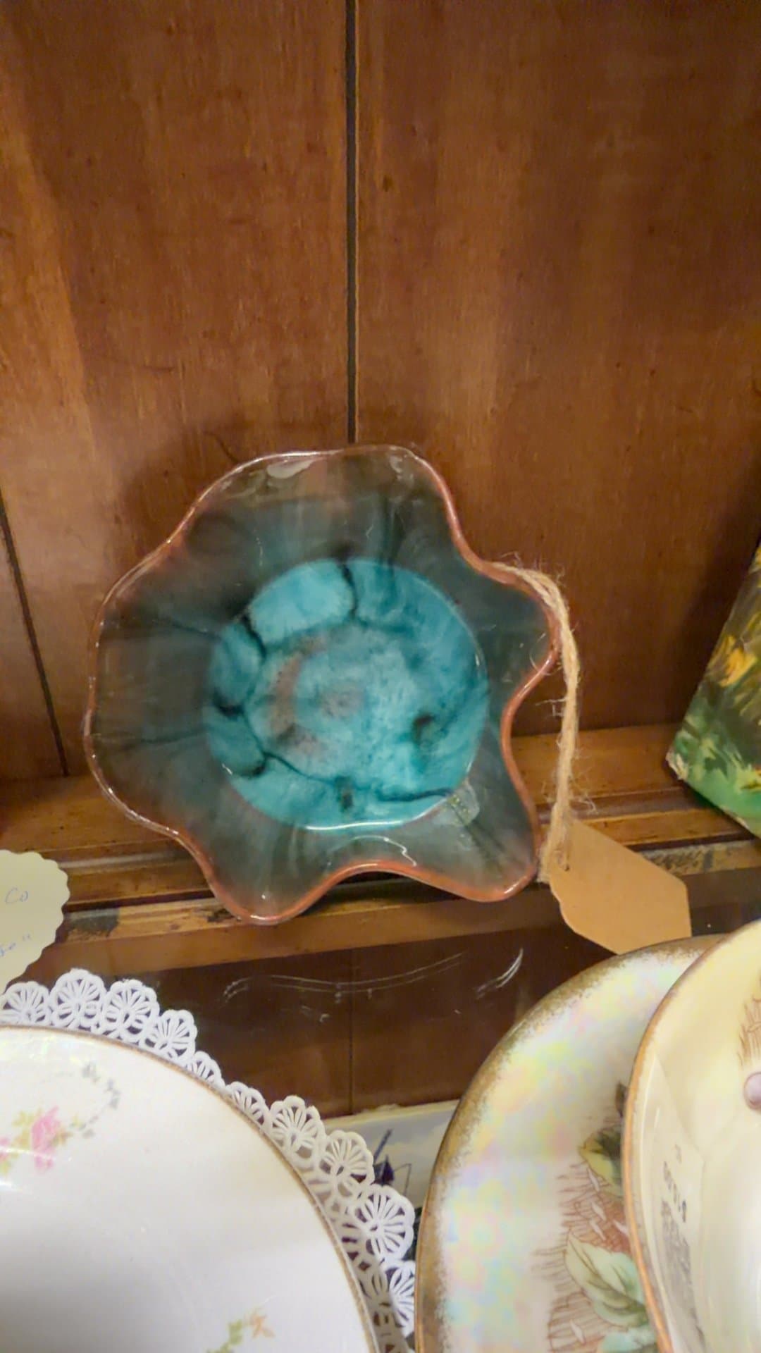 French Art Glass Trinket Dish - Image 1