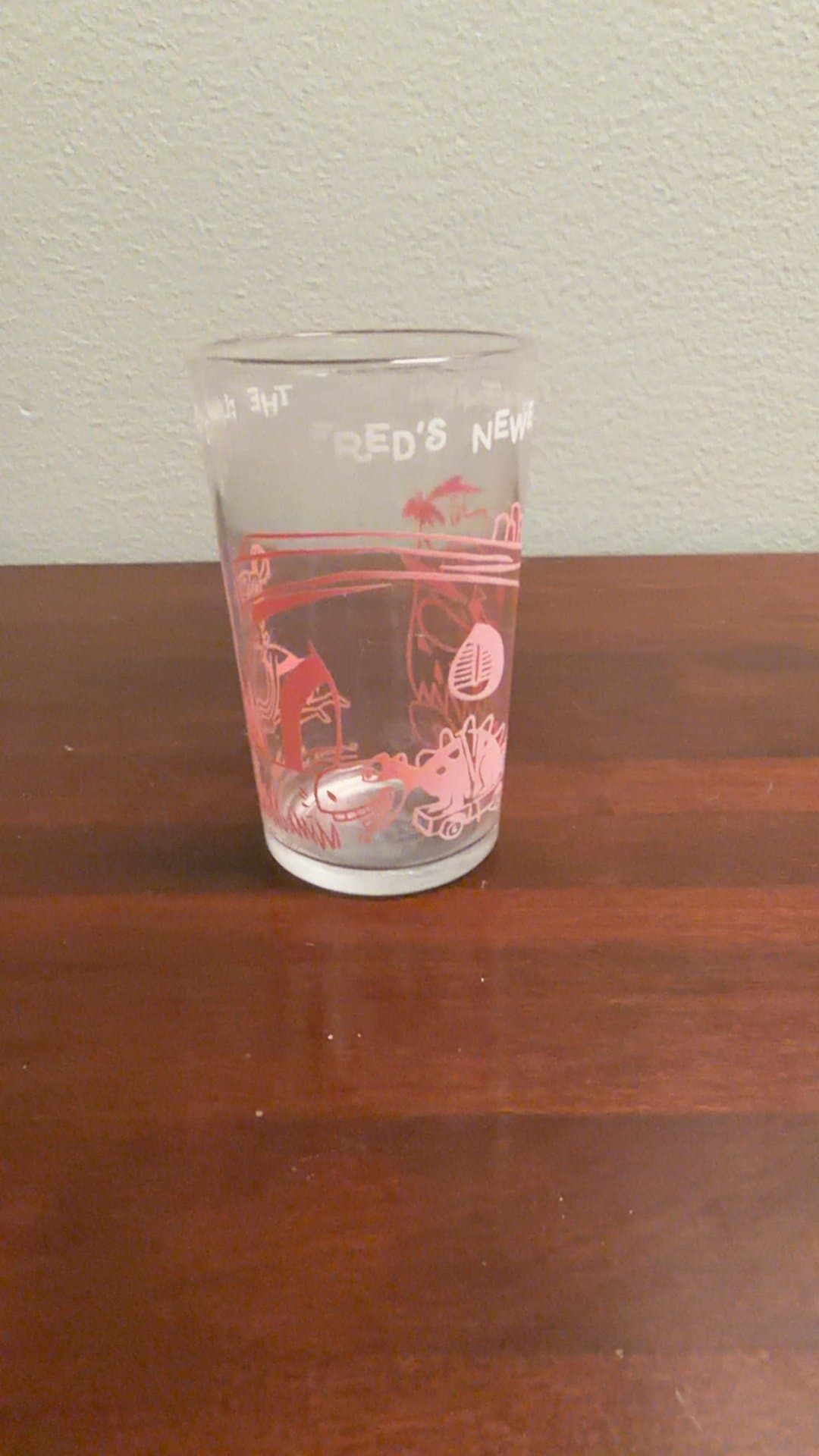 Fred Flintstone's Pebbles Glass - Image 1