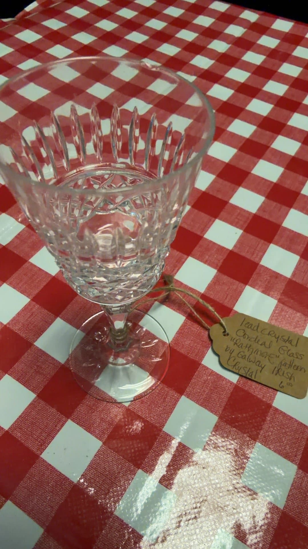 Galway Irish Lead Crystal Cordial Glass - Image 1