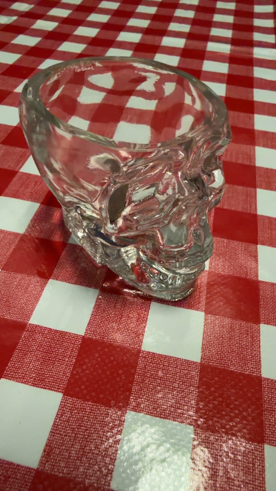 Skull-Shaped Glass Tumbler - Image 1