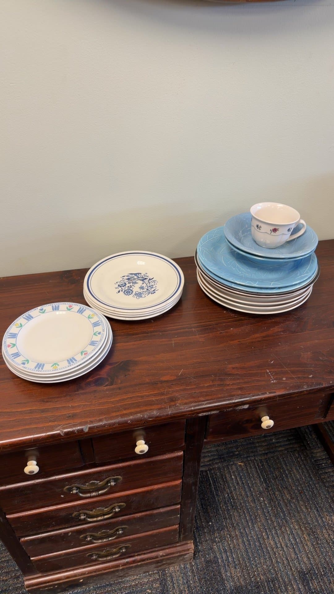 Assorted Stoneware and Ceramic Dinnerware Set - Image 1
