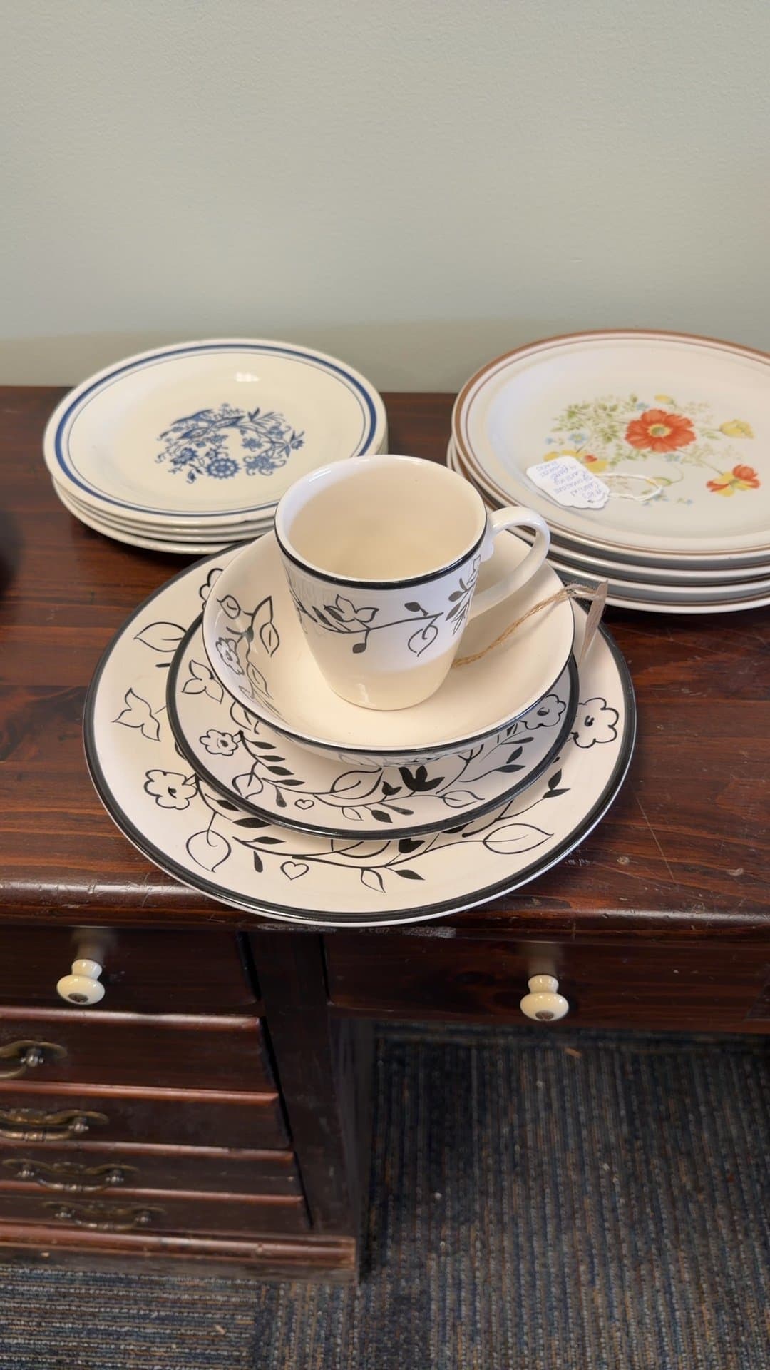 Vintage Ceramic Dinnerware Set - Image 1