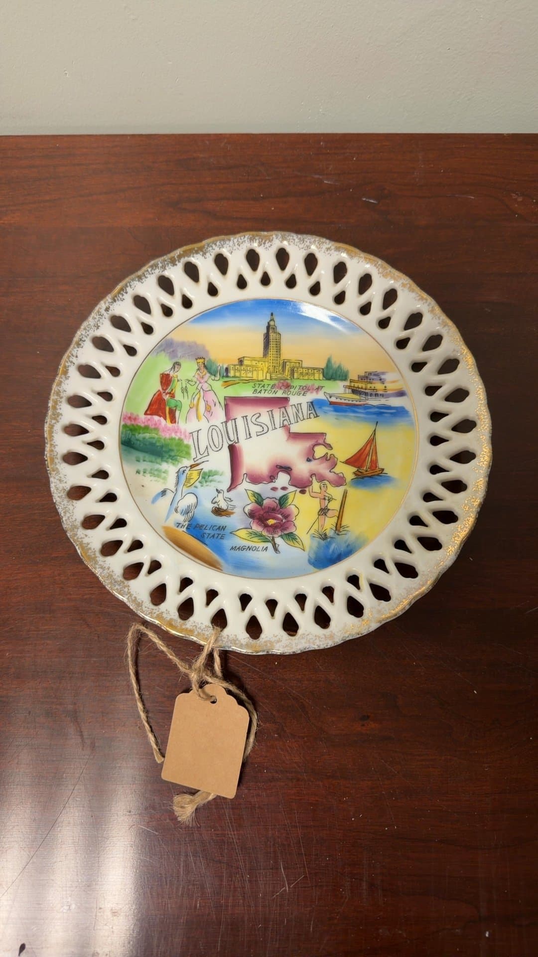 Louisiana Souvenir Decorative Plate - Image 1