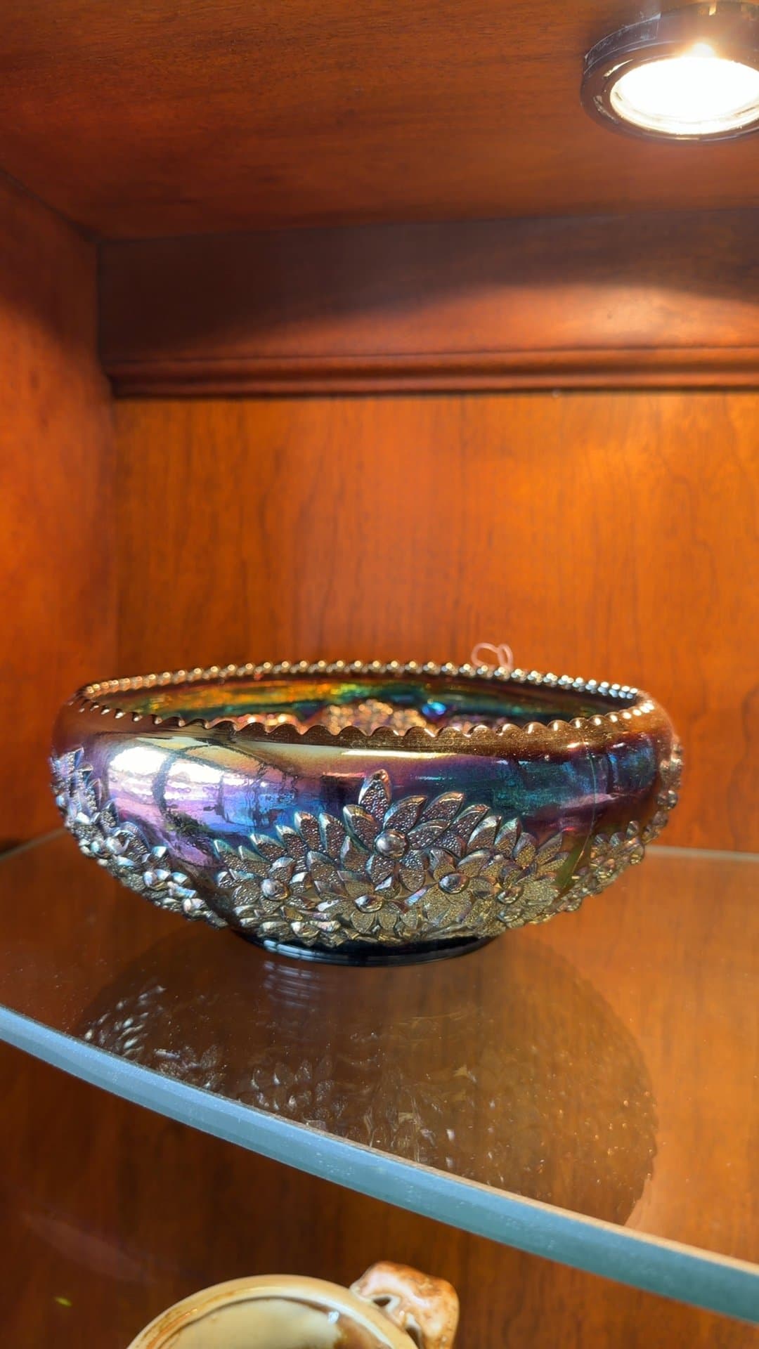 Fenton Amethyst Carnival Glass Bowl - Image 1