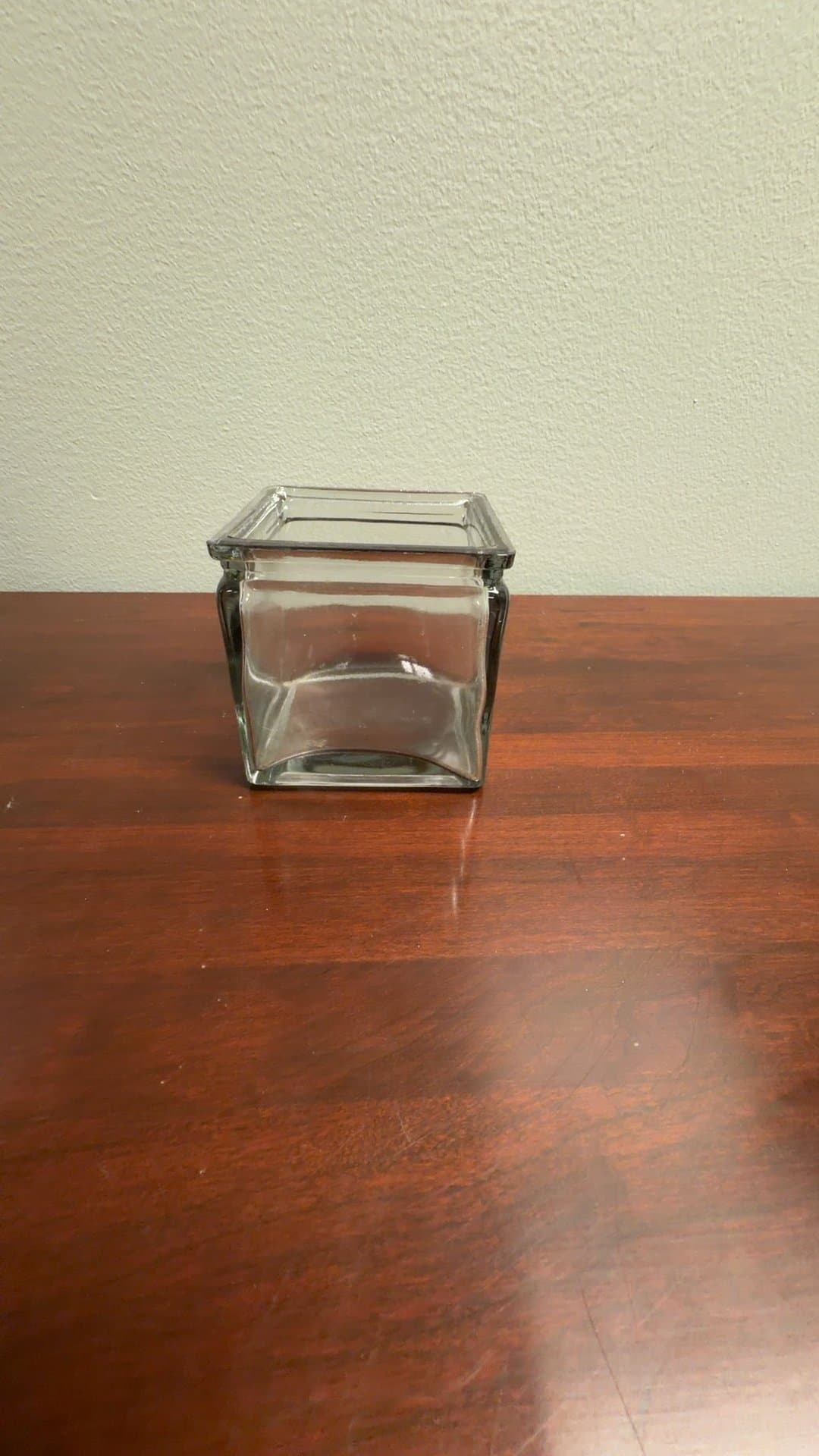 Clear Glass Square Container - Image 1