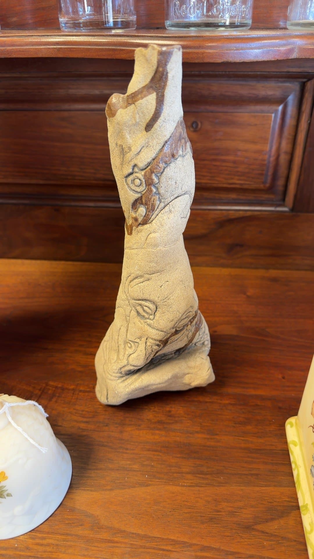 Abstract Driftwood Sculpture - Image 1